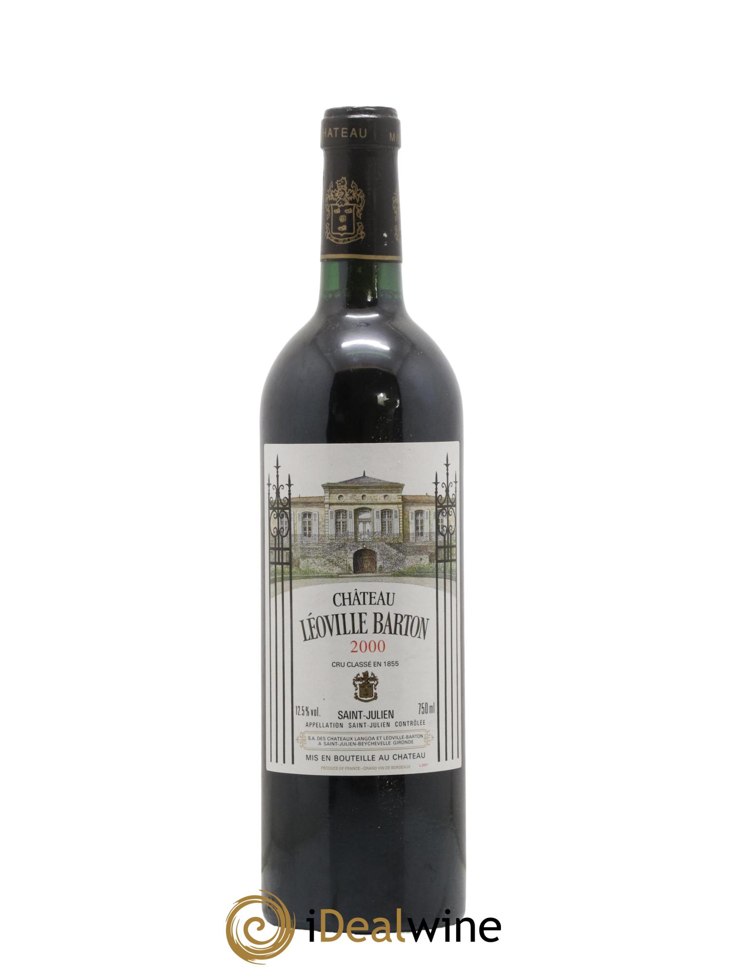 Château Léoville Barton 2ème Grand Cru Classé 2000 - Lot de 1 bouteille - 0