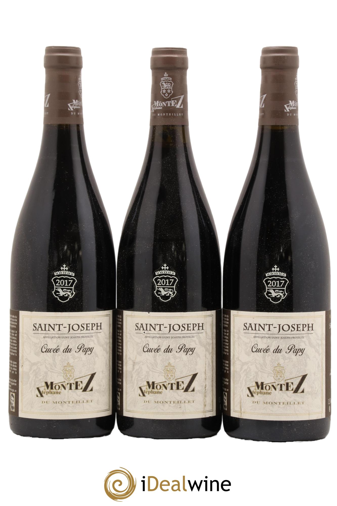 Saint-Joseph Cuvée du Papy Monteillet (Domaine du) - Stéphane Montez 2017 - Posten von 3 Flaschen - 0