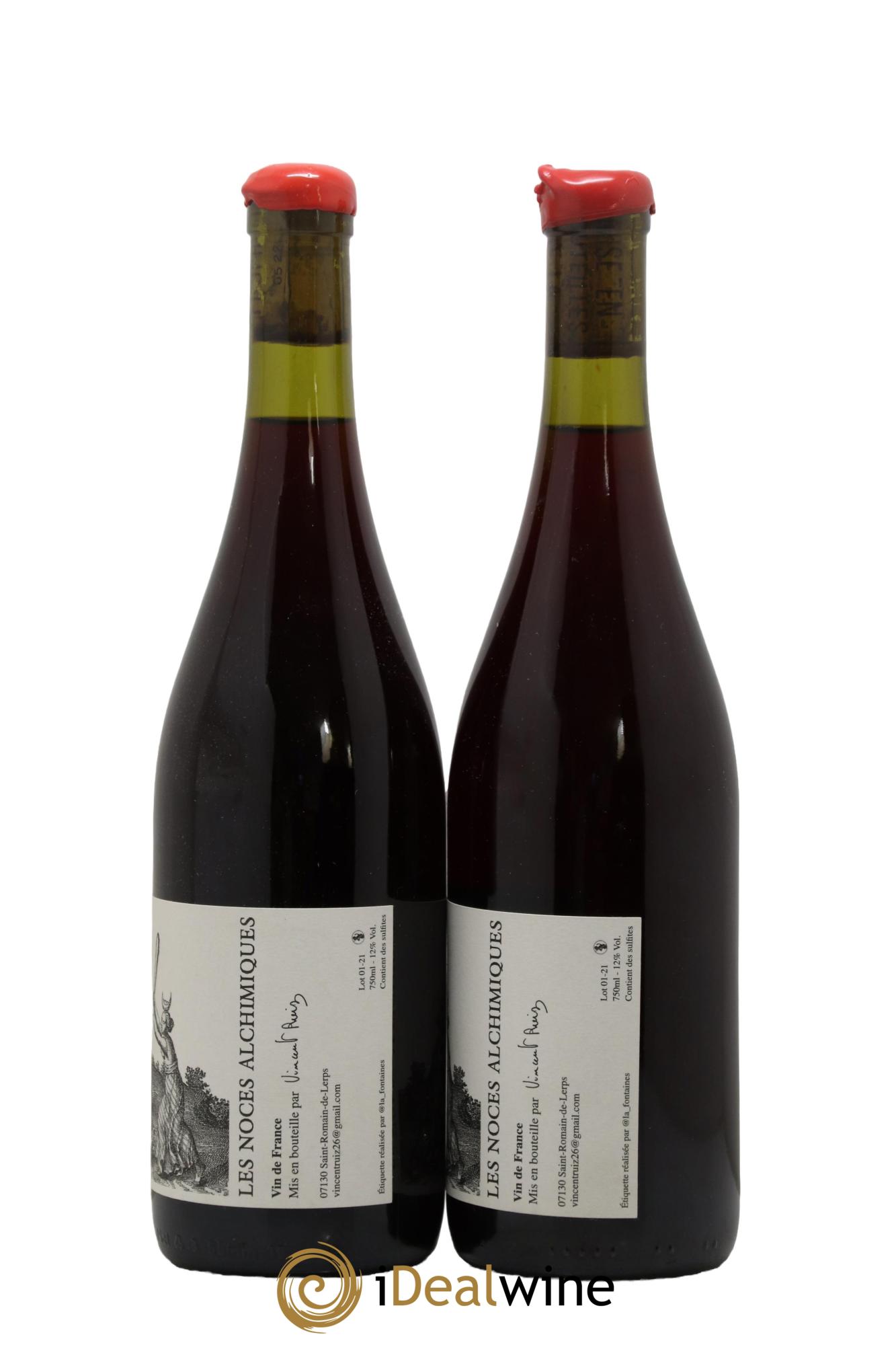 Vin de France Les Noces Alchimiques Grenache Noir Vincent Ruiz 2021 - Lot of 2 bottles - 1