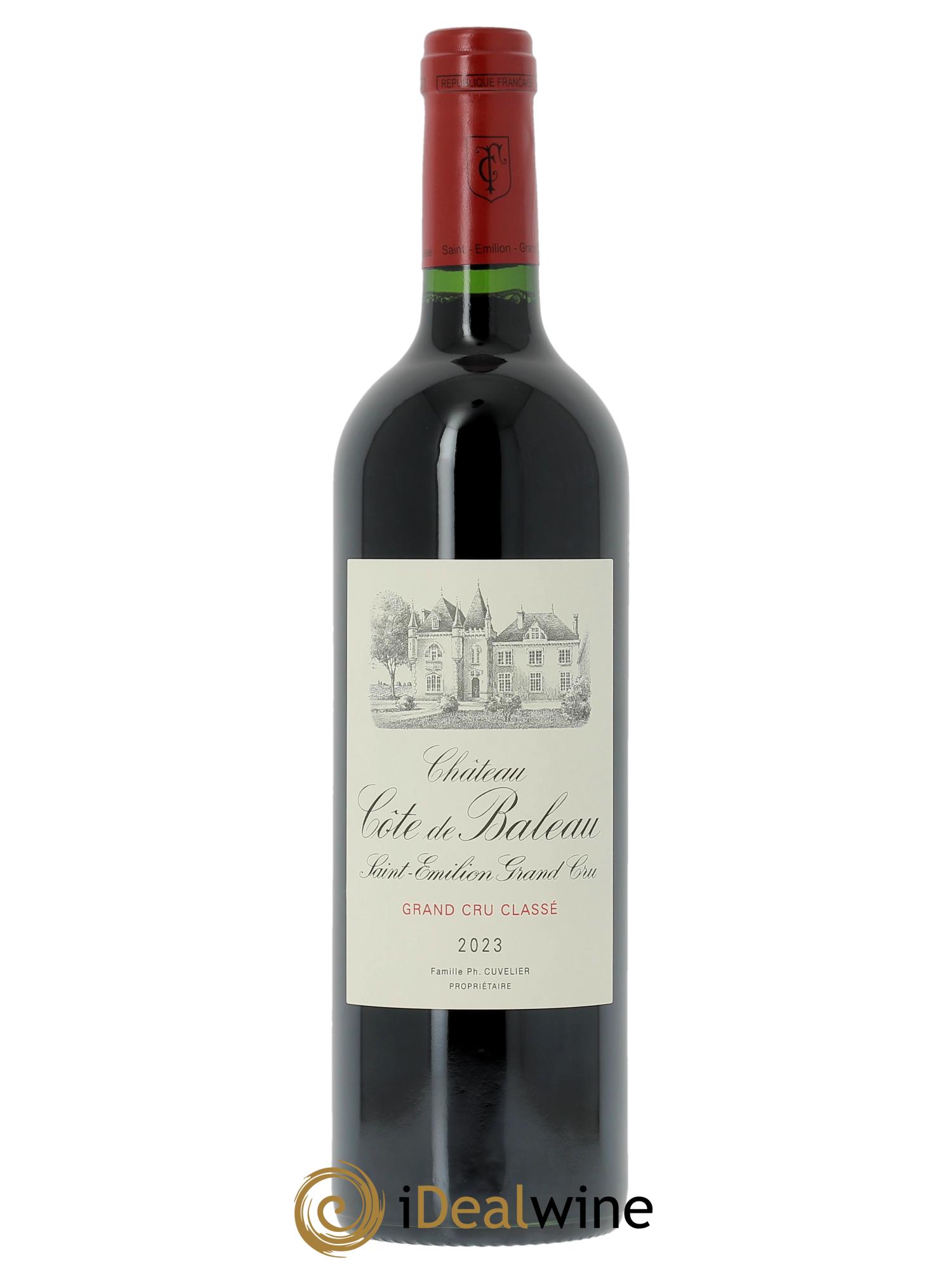 Château Côte de Baleau Grand Cru Classé 2023 - Lot de 1 bouteille - 0