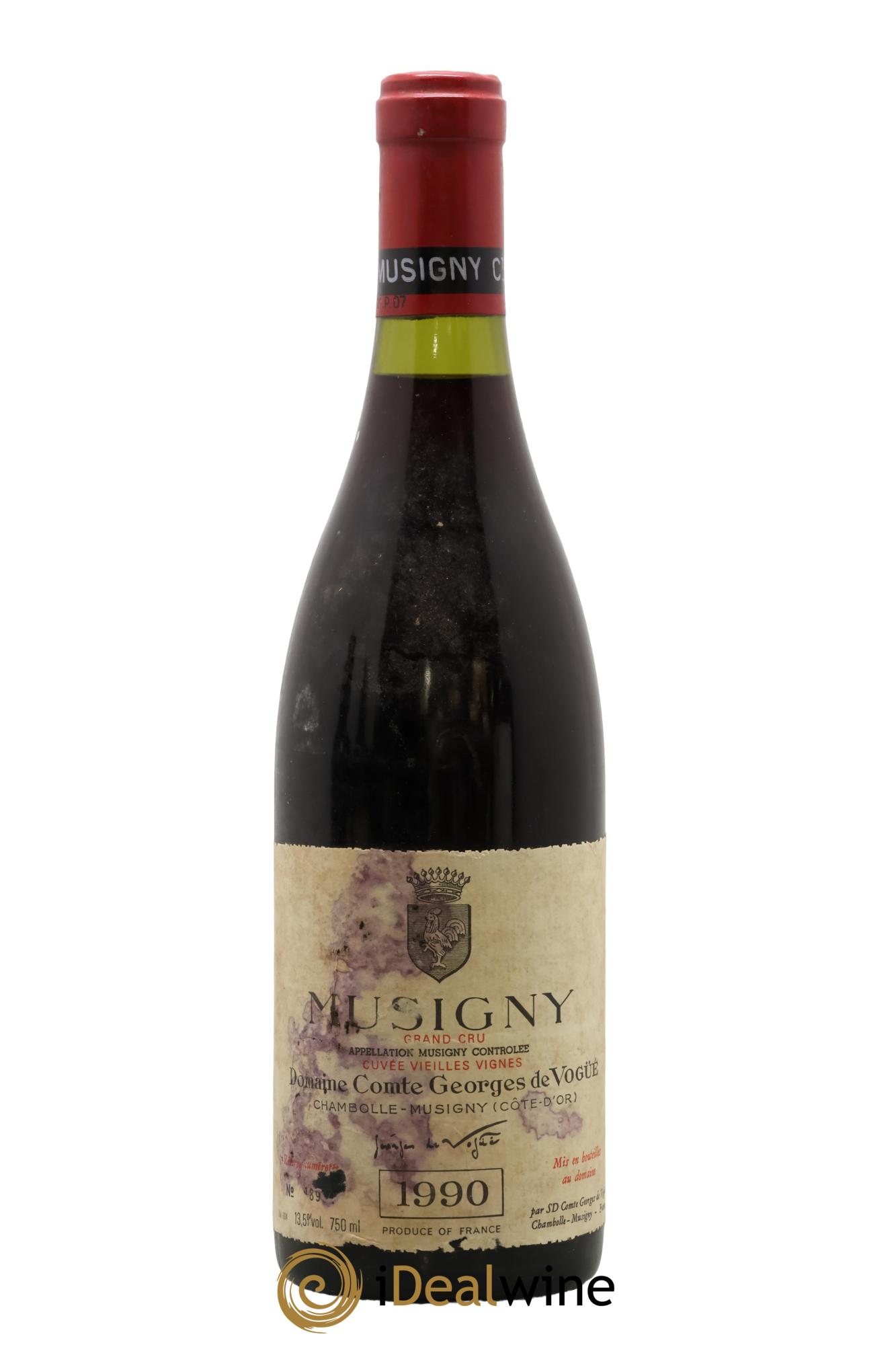 Musigny Grand Cru Cuvée Vieilles Vignes Comte Georges de Vogüé 1990 - Posten von 1 Flasche - 0