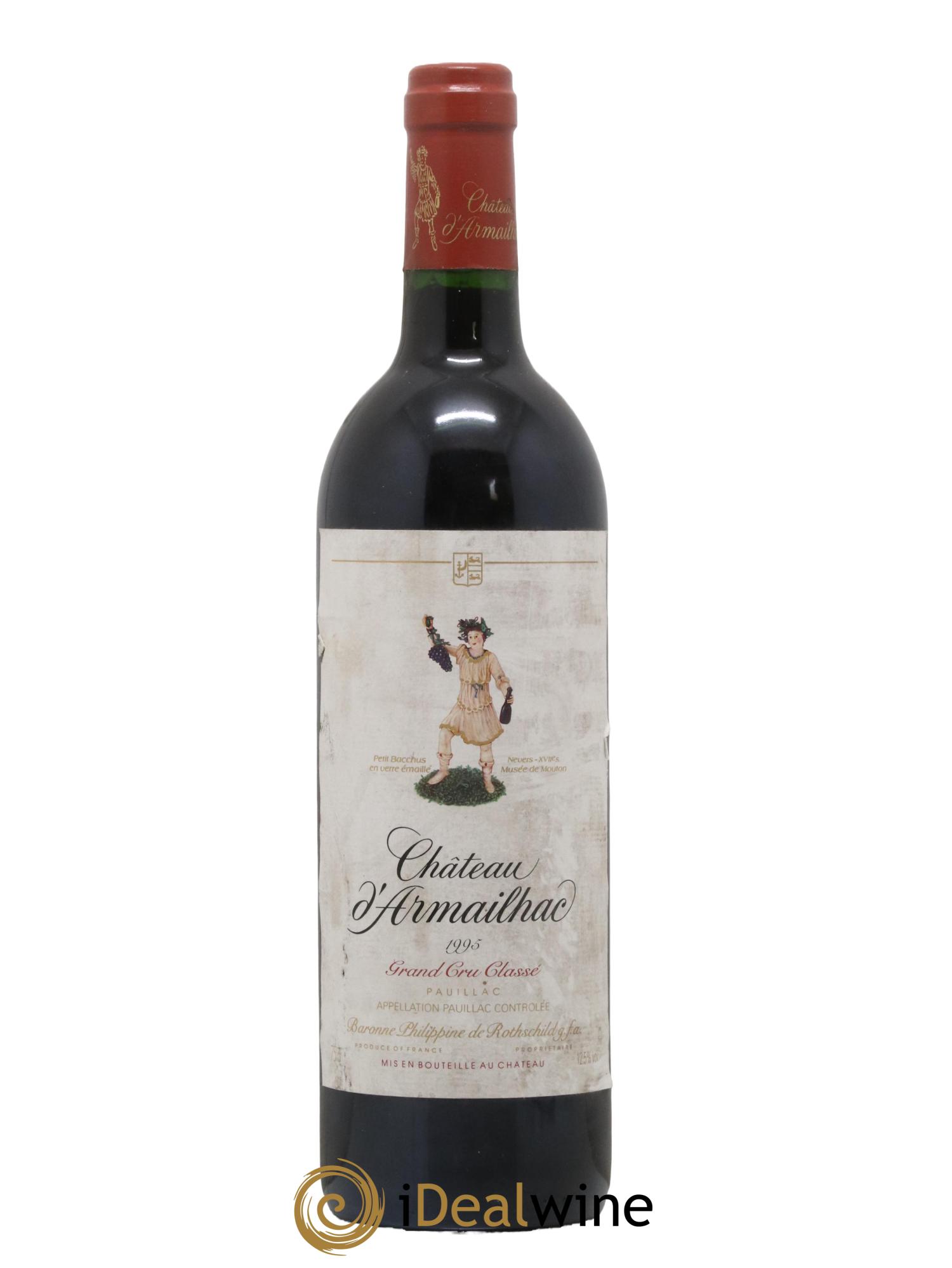 Château d' Armailhac - Mouton Baron(ne) Philippe 5ème Grand Cru Classé 1995 - Lot of 1 bottle - 0