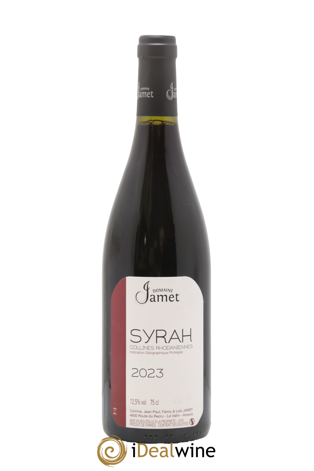Collines Rhodaniennes Syrah Jamet (Domaine) 2023 - Posten von 1 Flasche - 0