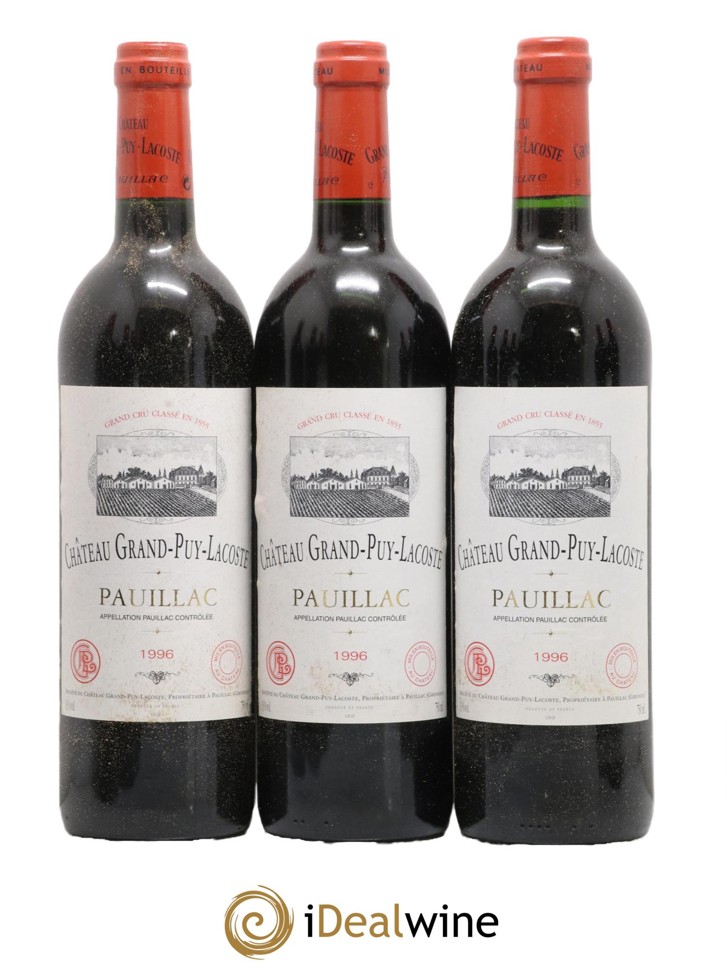 Château Grand Puy Lacoste 5ème Grand Cru Classé 1996 - Lot de 12 bouteilles - 2
