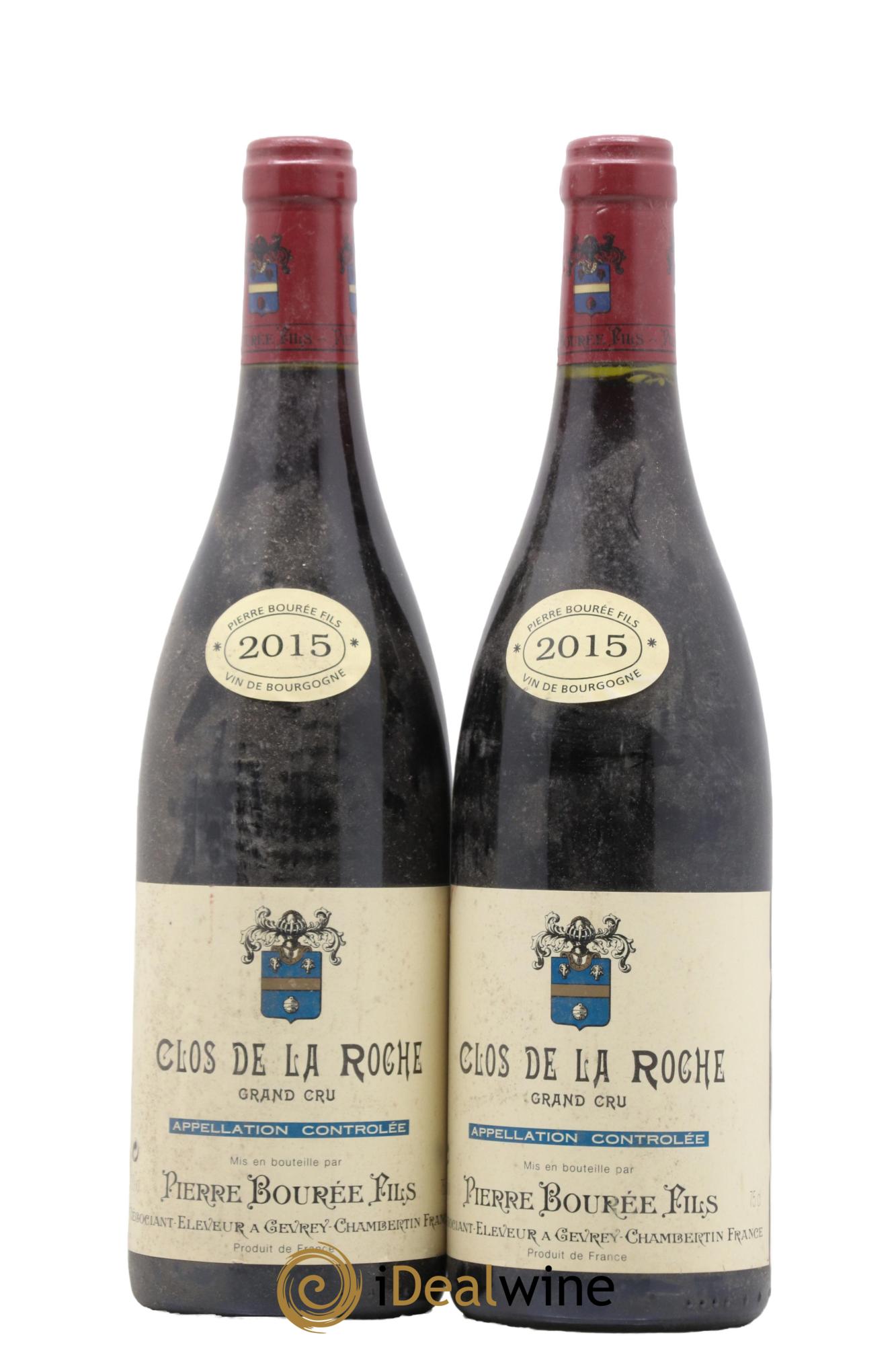 Clos de la Roche Grand Cru Domaine Pierre Bourée Fils 2015 - Lot de 2 bouteilles - 0