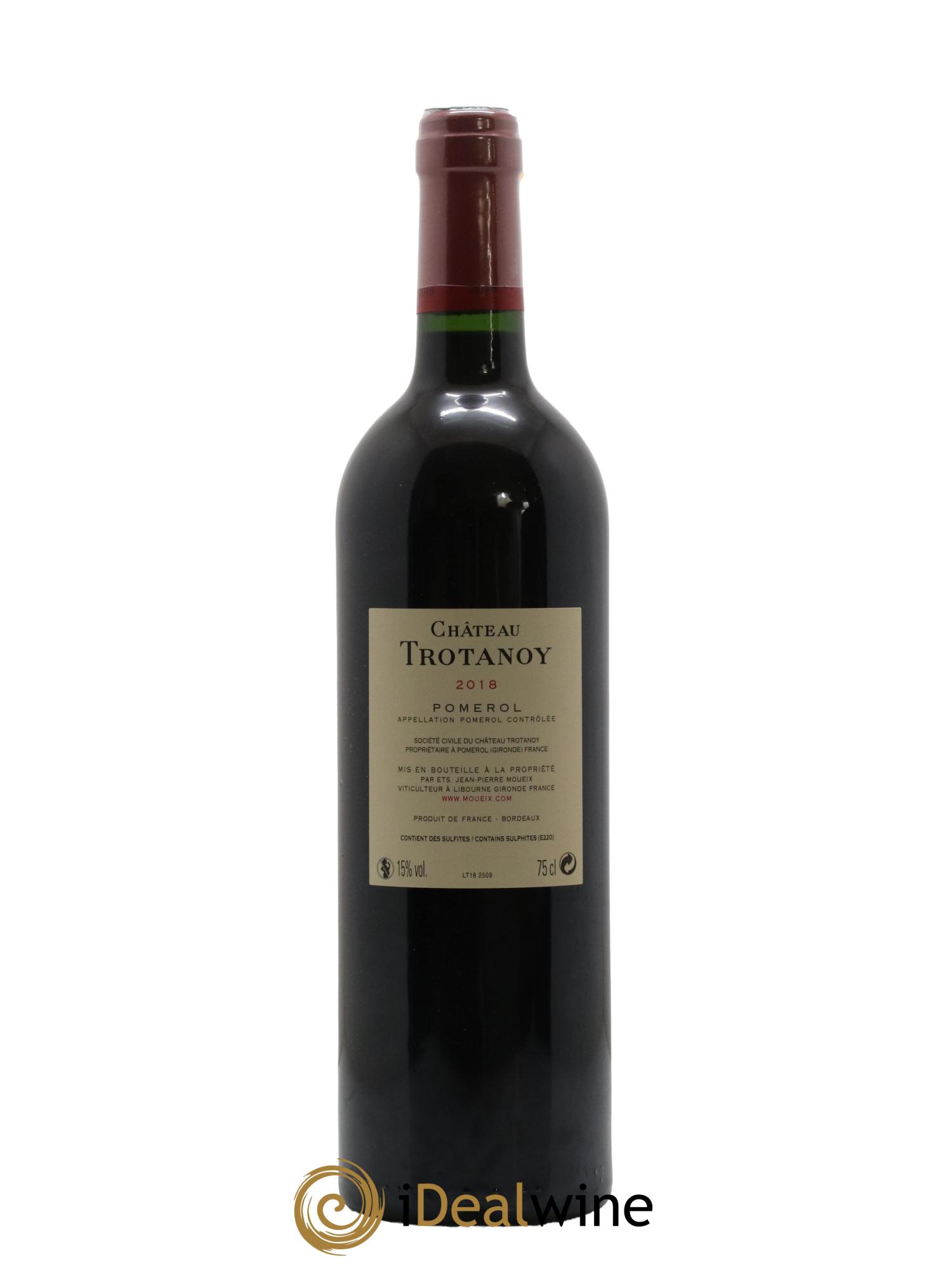 Château Trotanoy 2018 - Lot de 1 bouteille - 2
