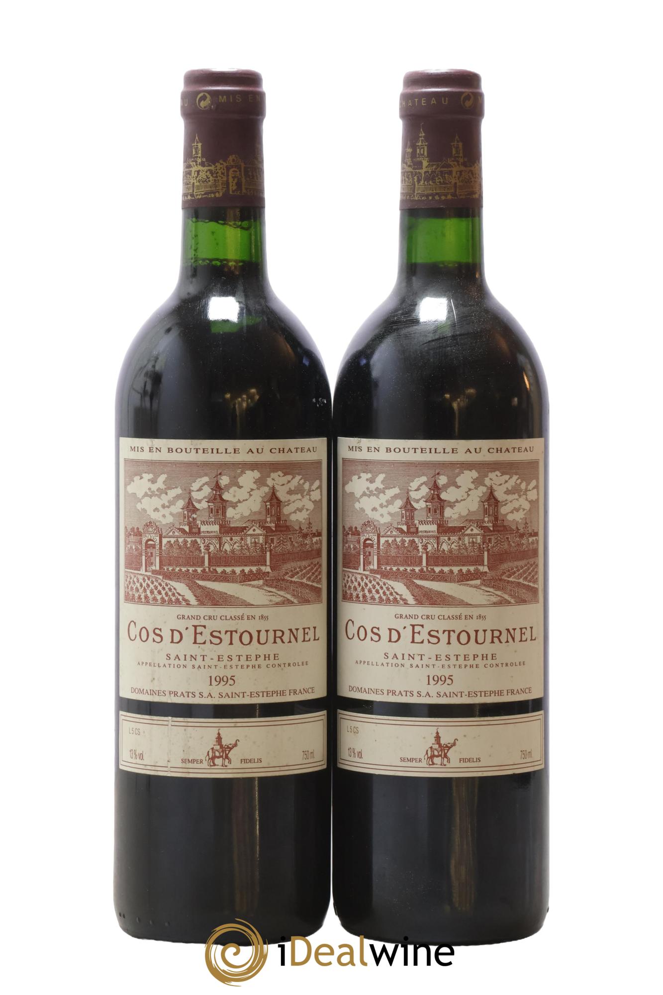 Cos d'Estournel 2ème Grand Cru Classé 1995 - Lotto di 2 bottiglie - 0