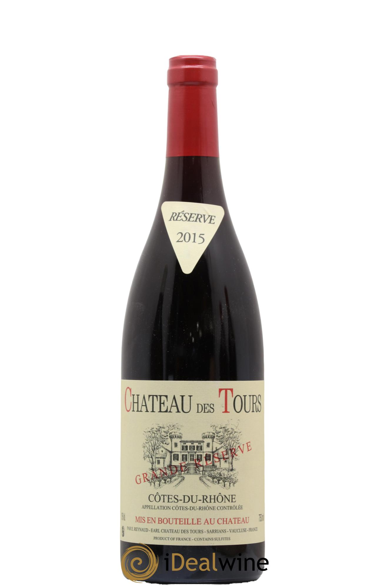 Côtes-du-Rhône Château des Tours Grande Réserve Emmanuel Reynaud 2015 - Lot de 1 bouteille - 0