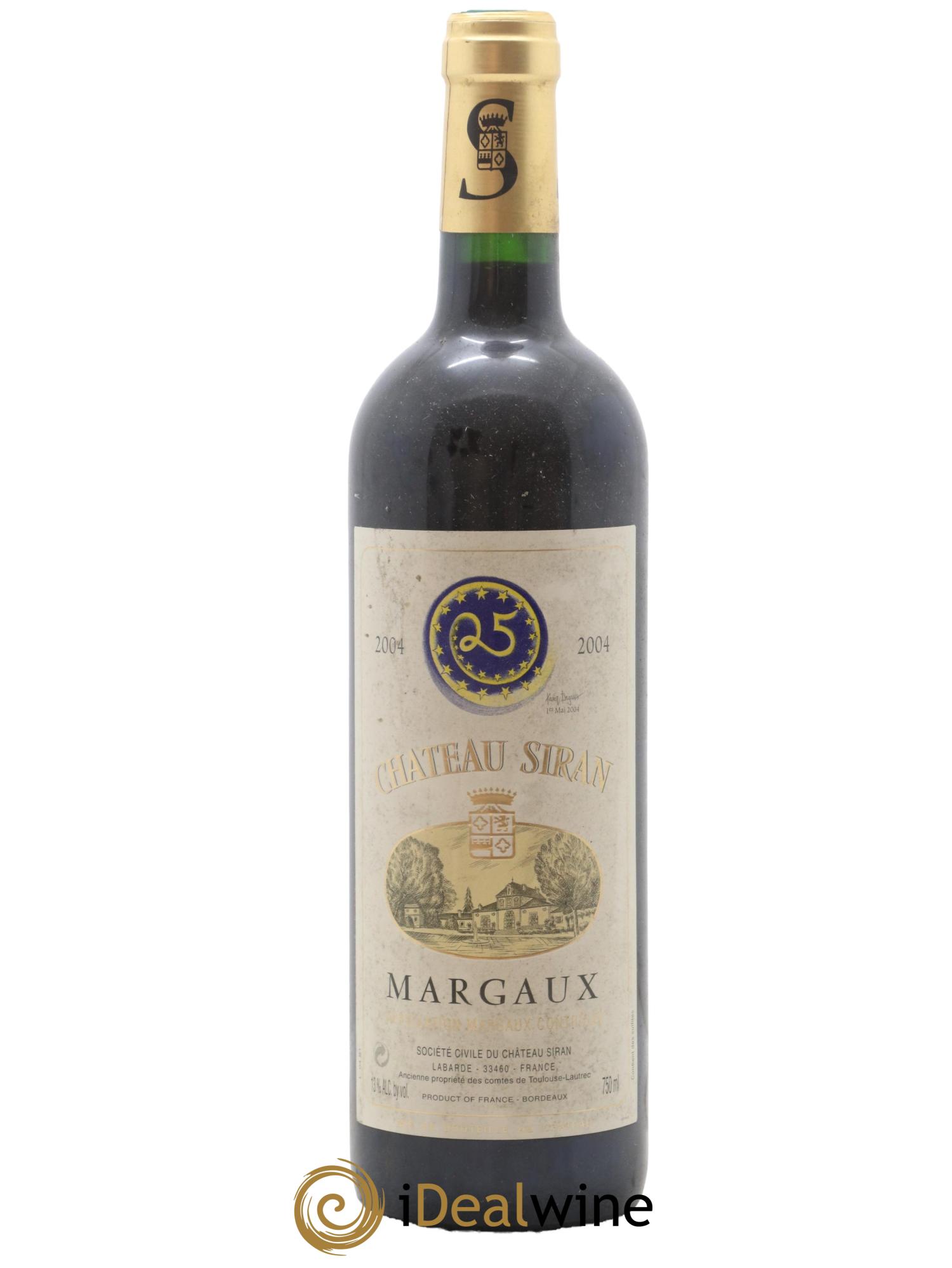 Château Siran 2004 - Posten von 1 Flasche - 0