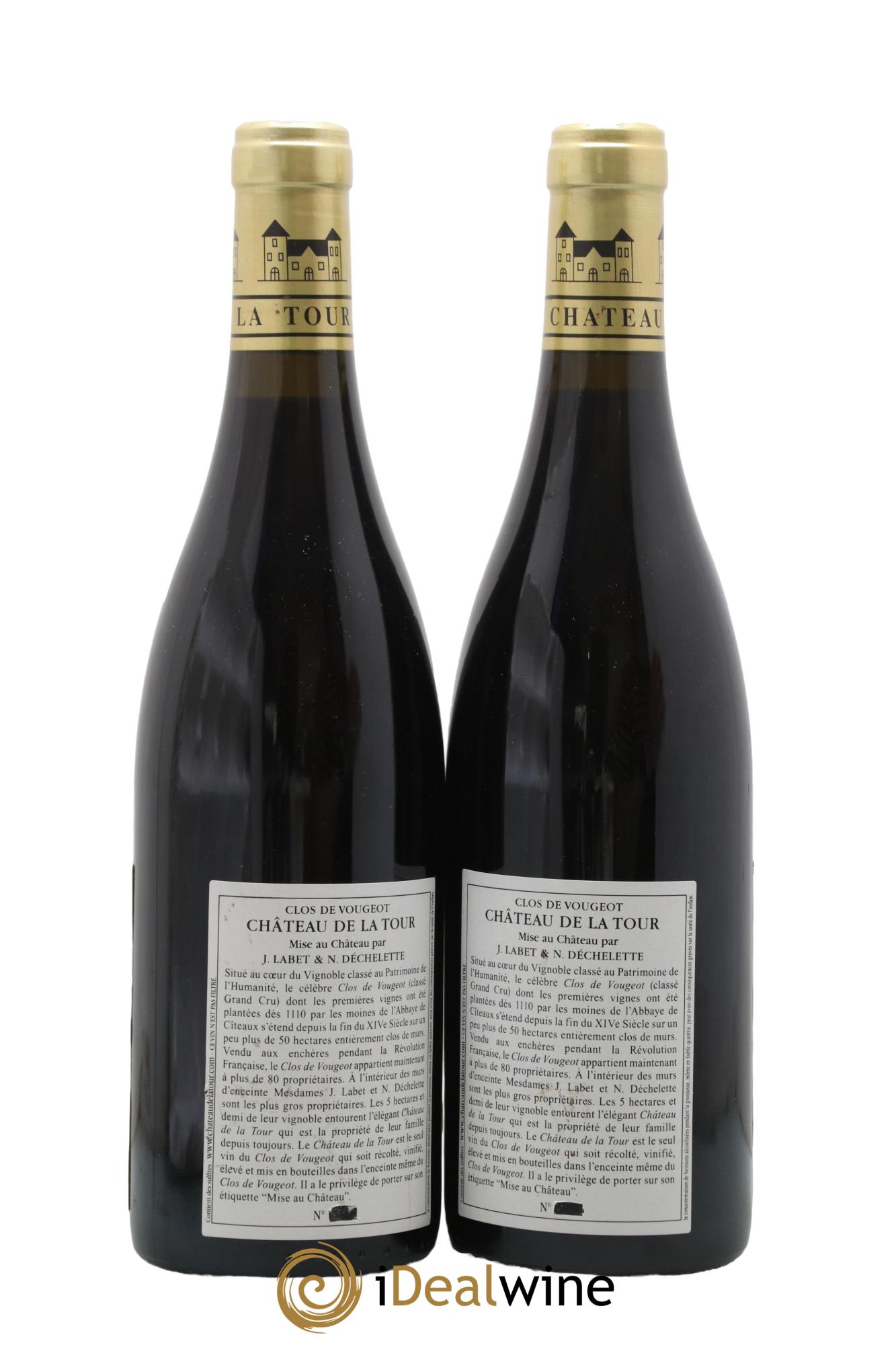 Clos de Vougeot Grand Cru Vieilles Vignes Château de La Tour 2017 - Lotto di 2 bottiglie - 1