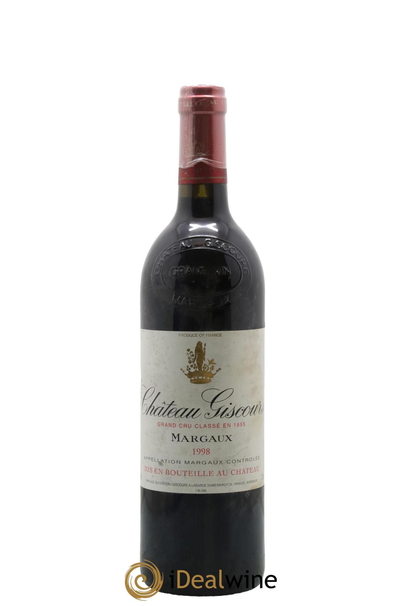 Château Giscours 3ème Grand Cru Classé 1998 - Lot de 1 bouteille - 0