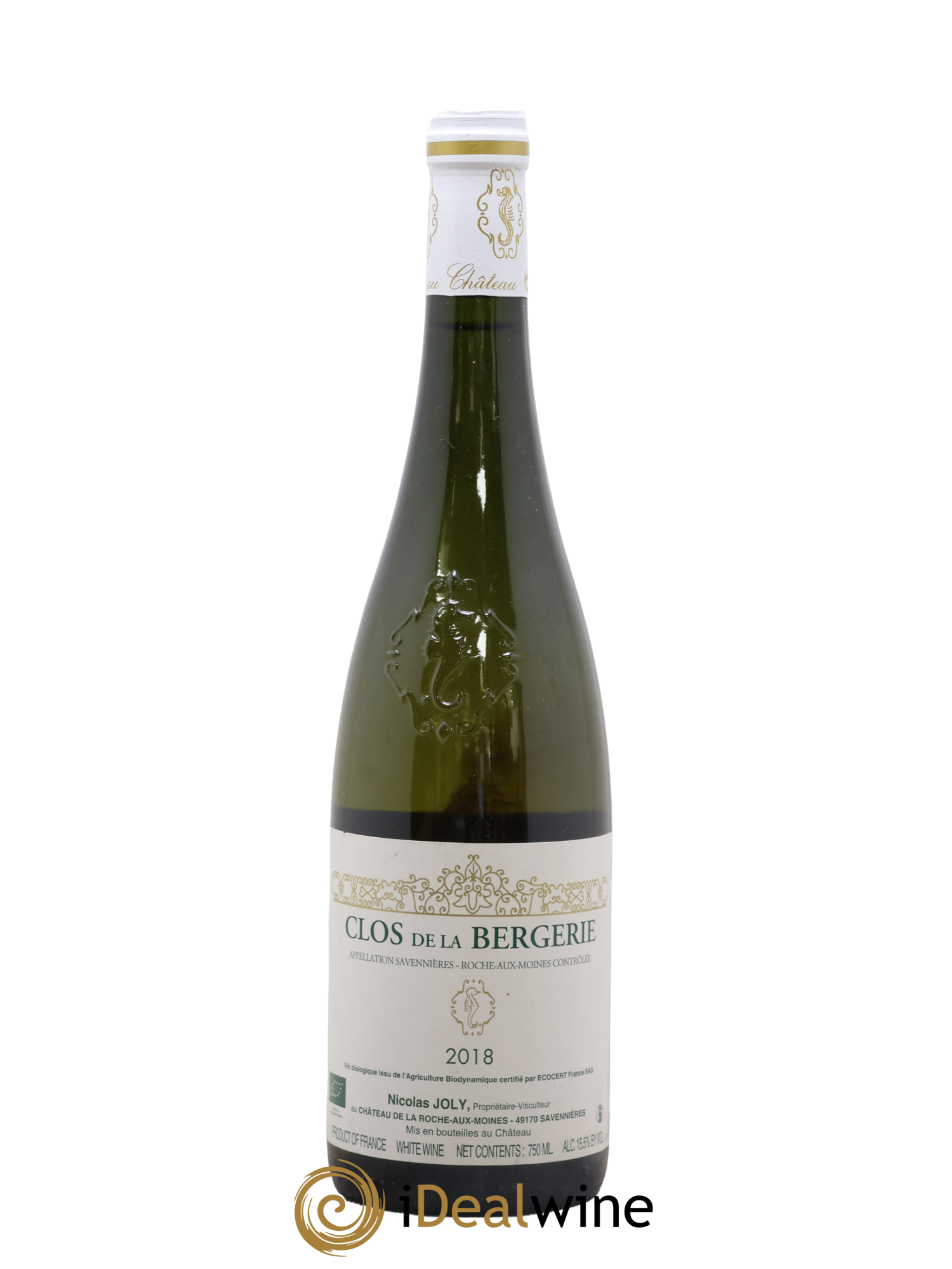 Savennières Roche aux Moines Clos de la Bergerie Vignobles de la Coulée de Serrant - Nicolas Joly 2018 - Posten von 1 Flasche - 0