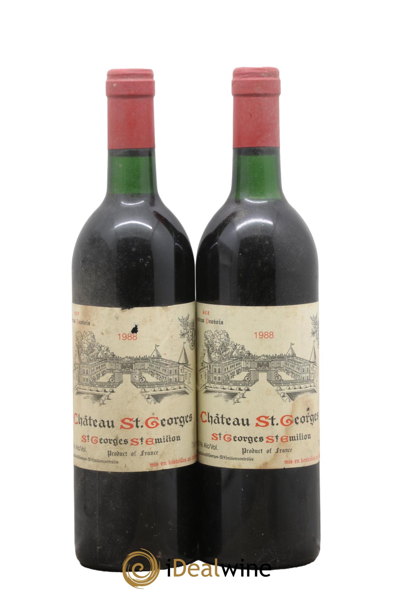 Château Saint-Georges 1988 - Lot of 2 bottles - 0