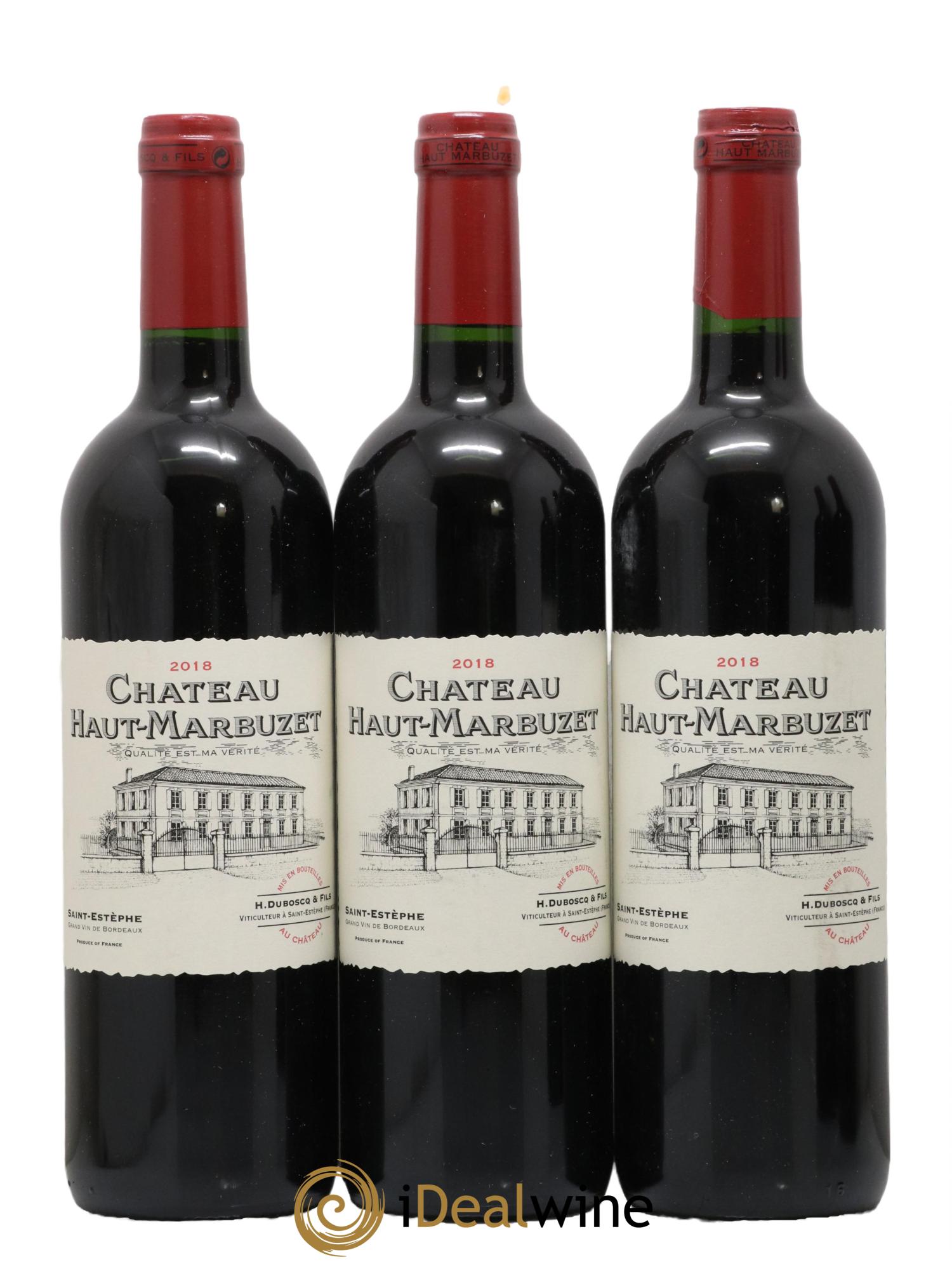 Château Haut Marbuzet 2018 - Lot de 3 bouteilles - 0