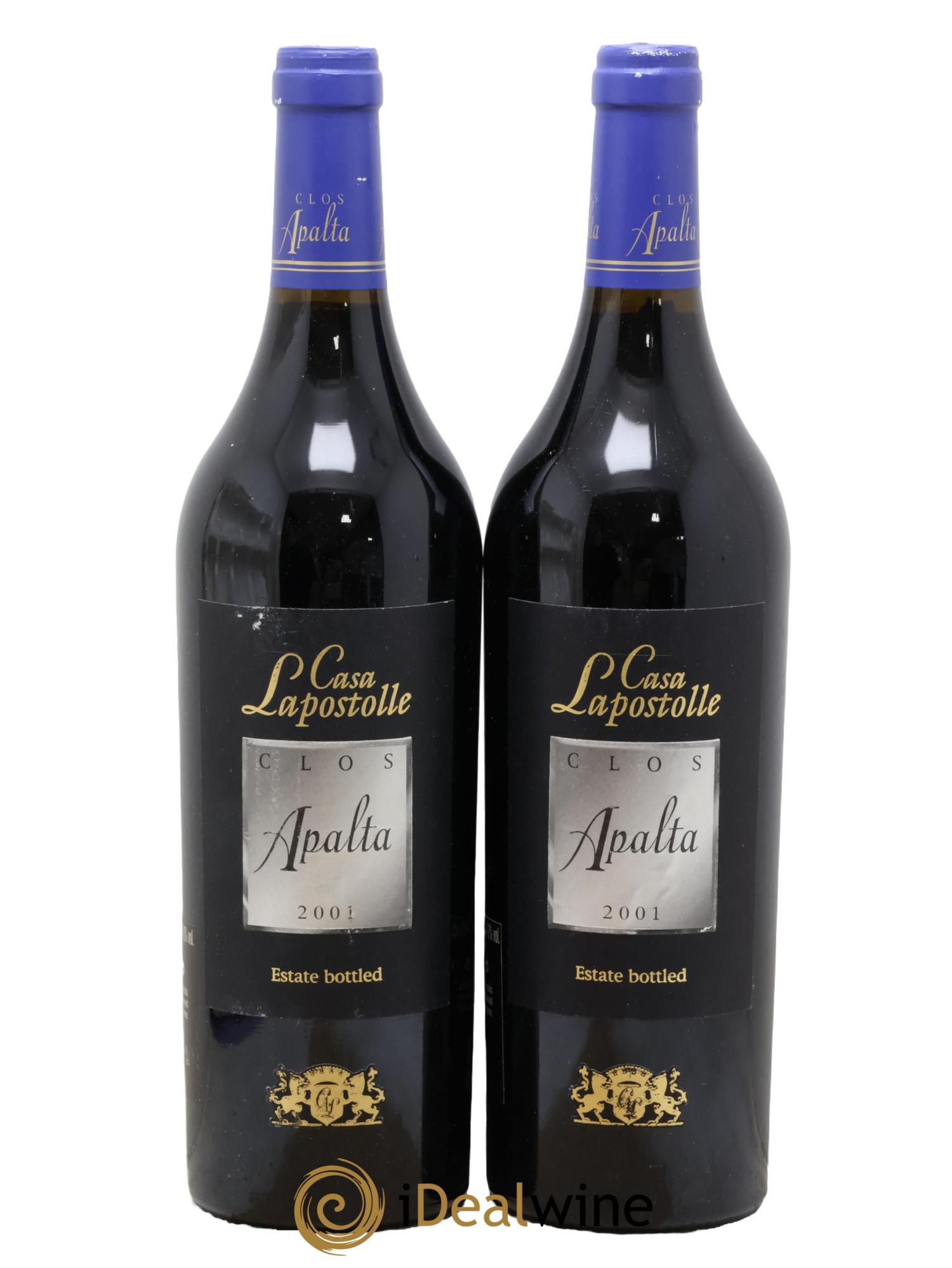 Colchagua Casa Lapostolle Clos Apalta 2001 - Posten von 2 Flaschen - 0