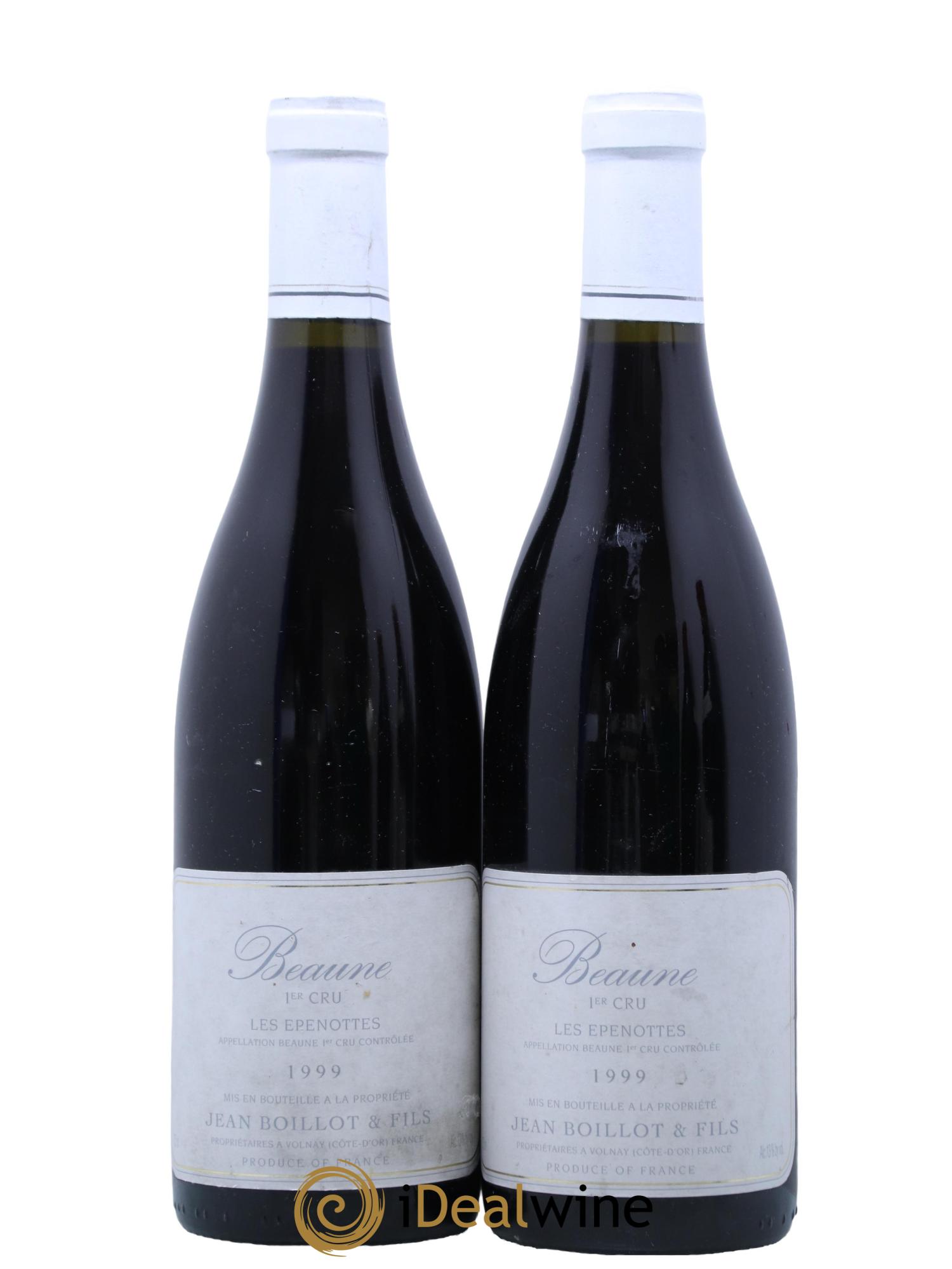 Beaune 1er Cru Les Epenottes Jean Boillot et Fils 1999 - Lot de 2 bouteilles - 0