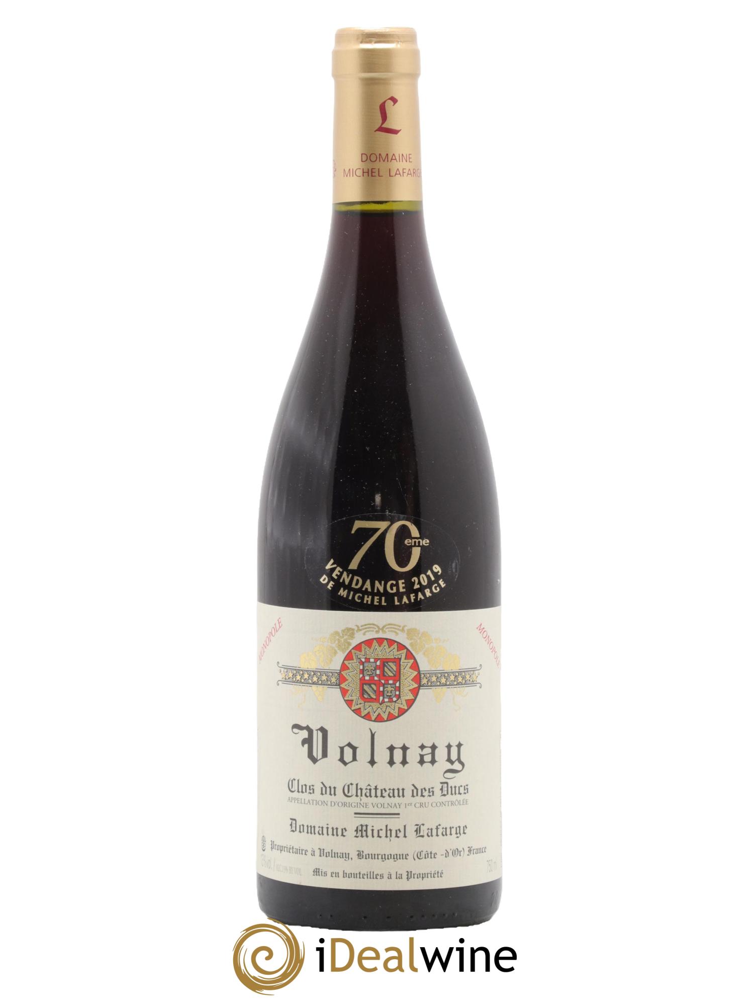 Volnay 1er Cru Clos du Château des Ducs Lafarge (Domaine) 2019 - Lot de 1 bouteille - 0