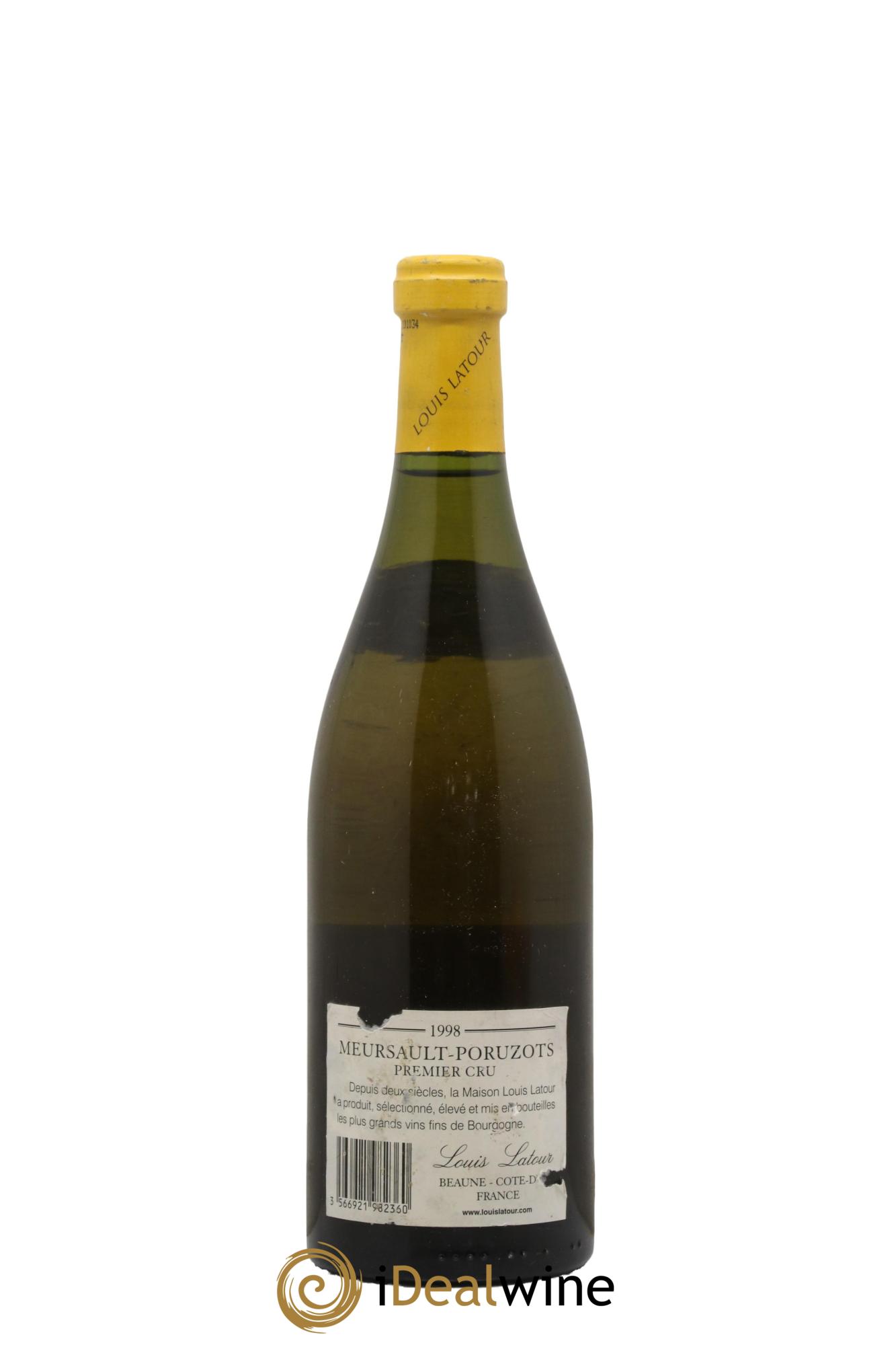 Meursault 1er Cru Poruzots Louis Latour 1998 - Lot de 1 bouteille - 1