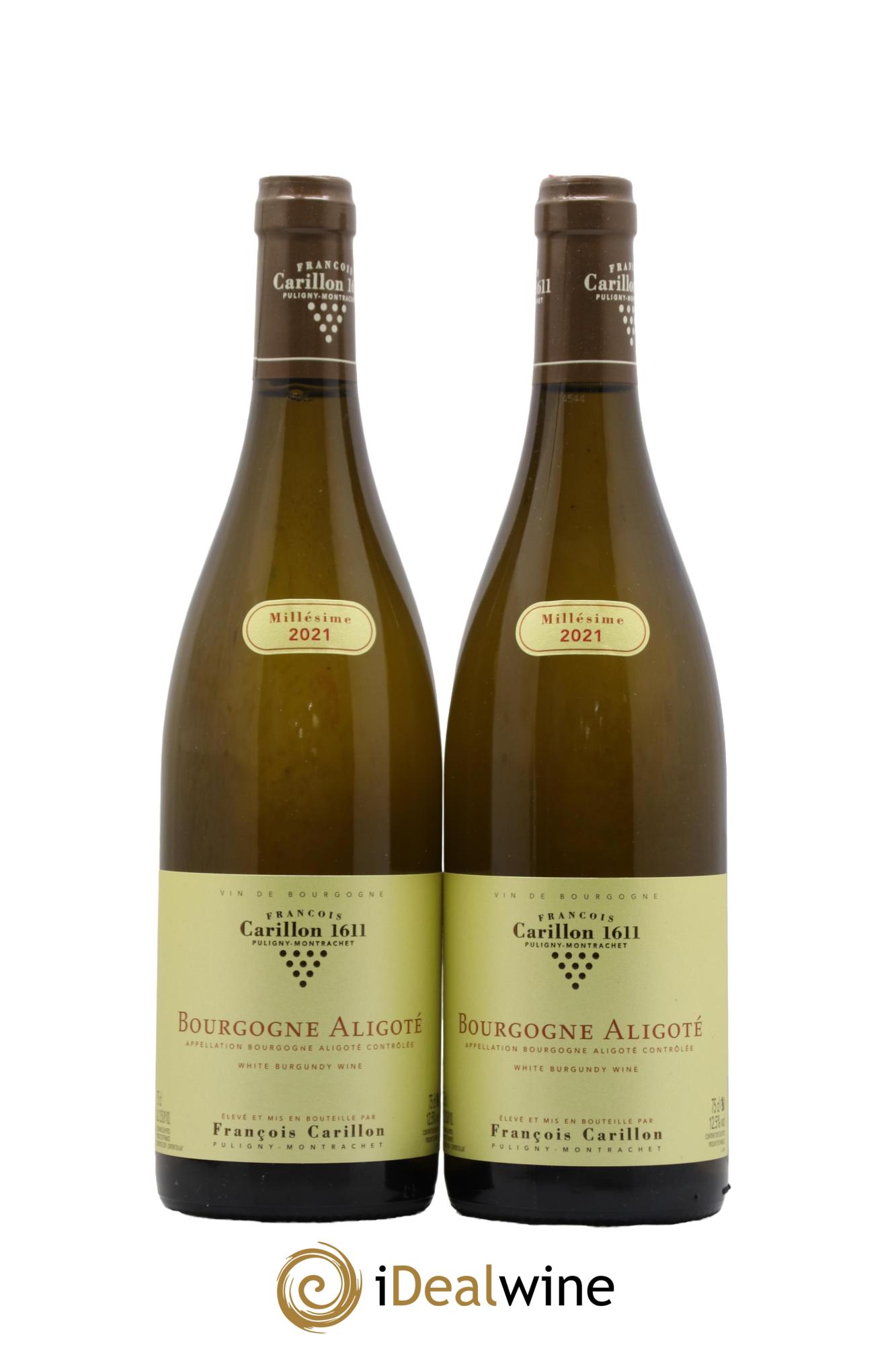 Bourgogne Aligoté François Carillon 2021 - Lot de 2 bouteilles - 0