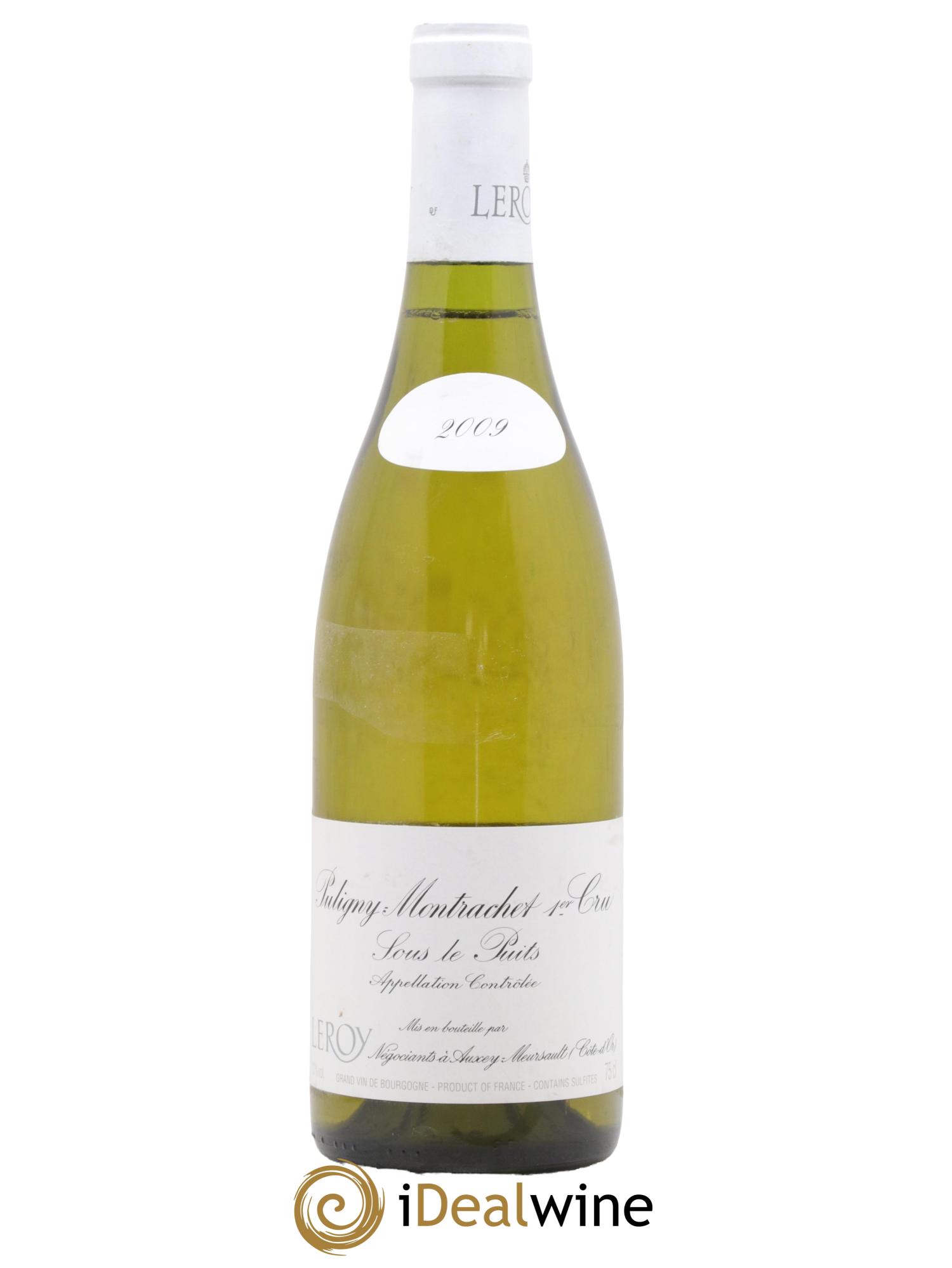 Puligny-Montrachet 1er Cru Sous le Puits Leroy SA 2009 - Posten von 1 Flasche - 0