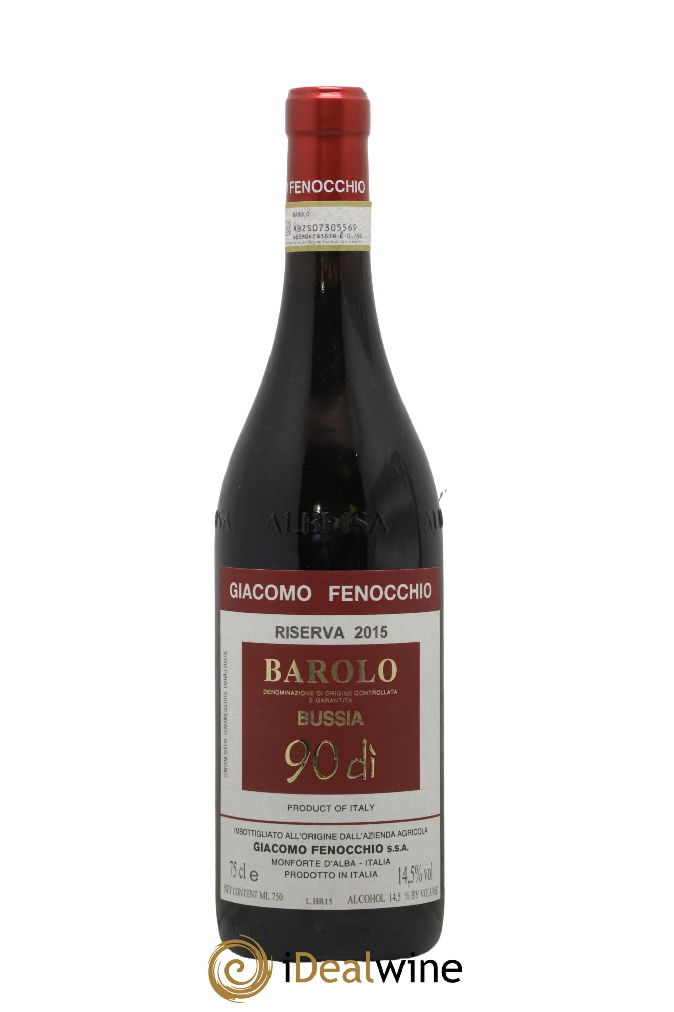 Barolo Riserva 90 Di Bussia Giacomo Fenocchio 2015 - Lot de 1 bouteille - 0
