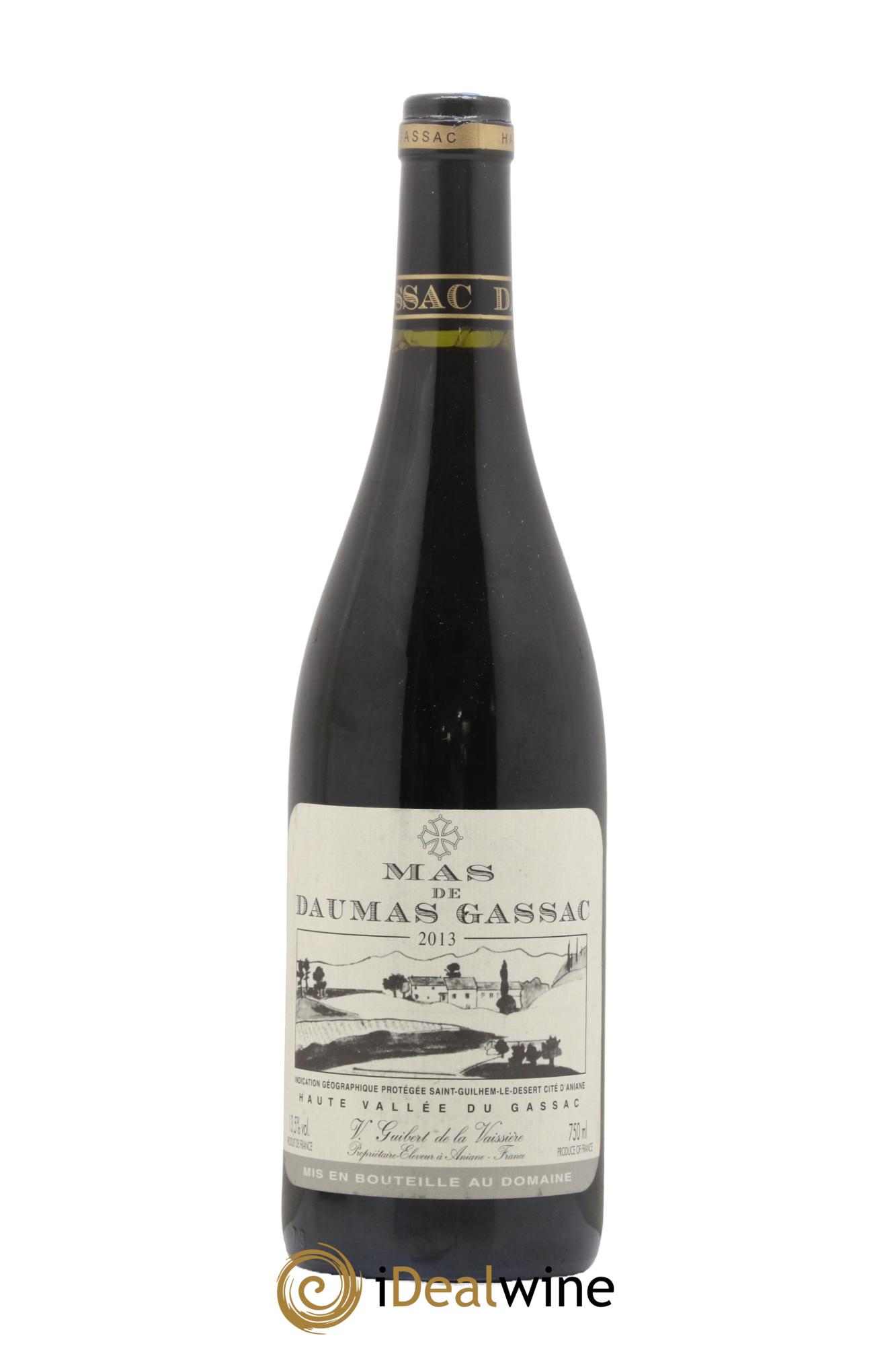 Saint-Guilhem-le-Désert - Cité d'Aniane Mas Daumas Gassac Famille Guibert de La Vaissière 2013 - Lot de 1 bouteille - 0