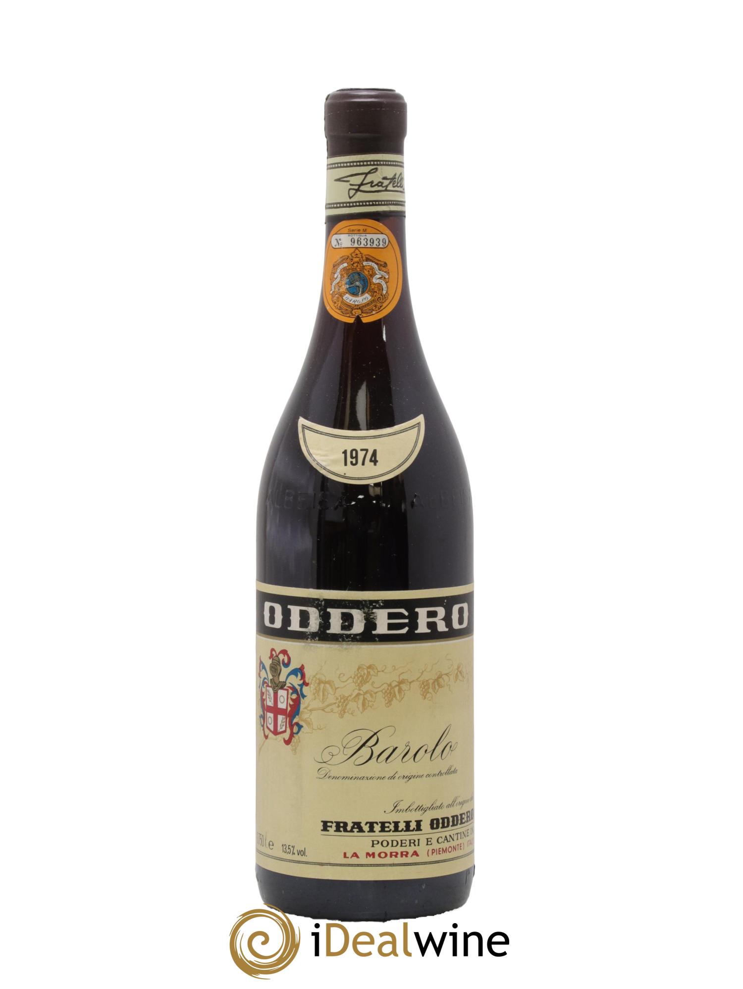 Barolo DOCG Oddero Fratelli 1974 - Lot of 1 bottle - 0