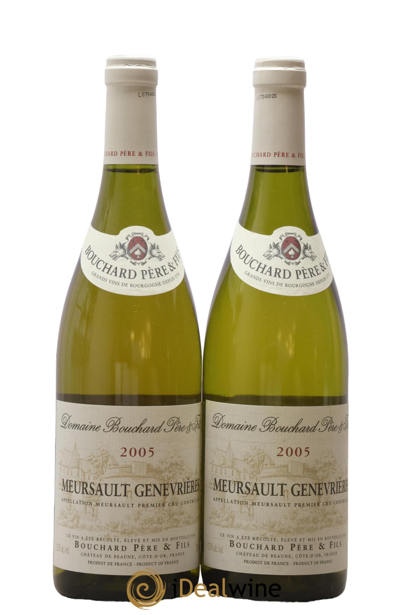 Meursault 1er Cru Genevrières Bouchard Père & Fils 2005 - Lot de 2 bouteilles - 0