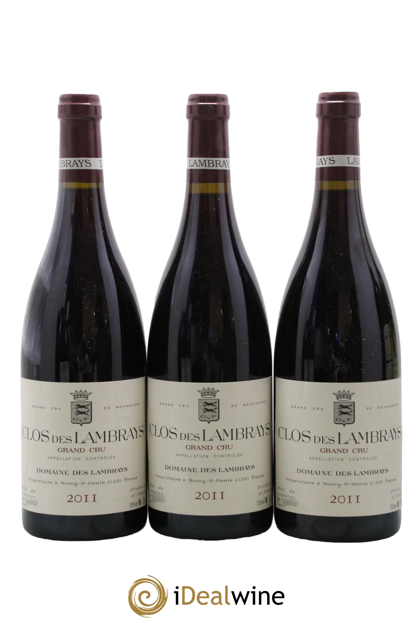 Clos des Lambrays Grand Cru Domaine des Lambrays 2011 - Lot de 3 bouteilles - 0