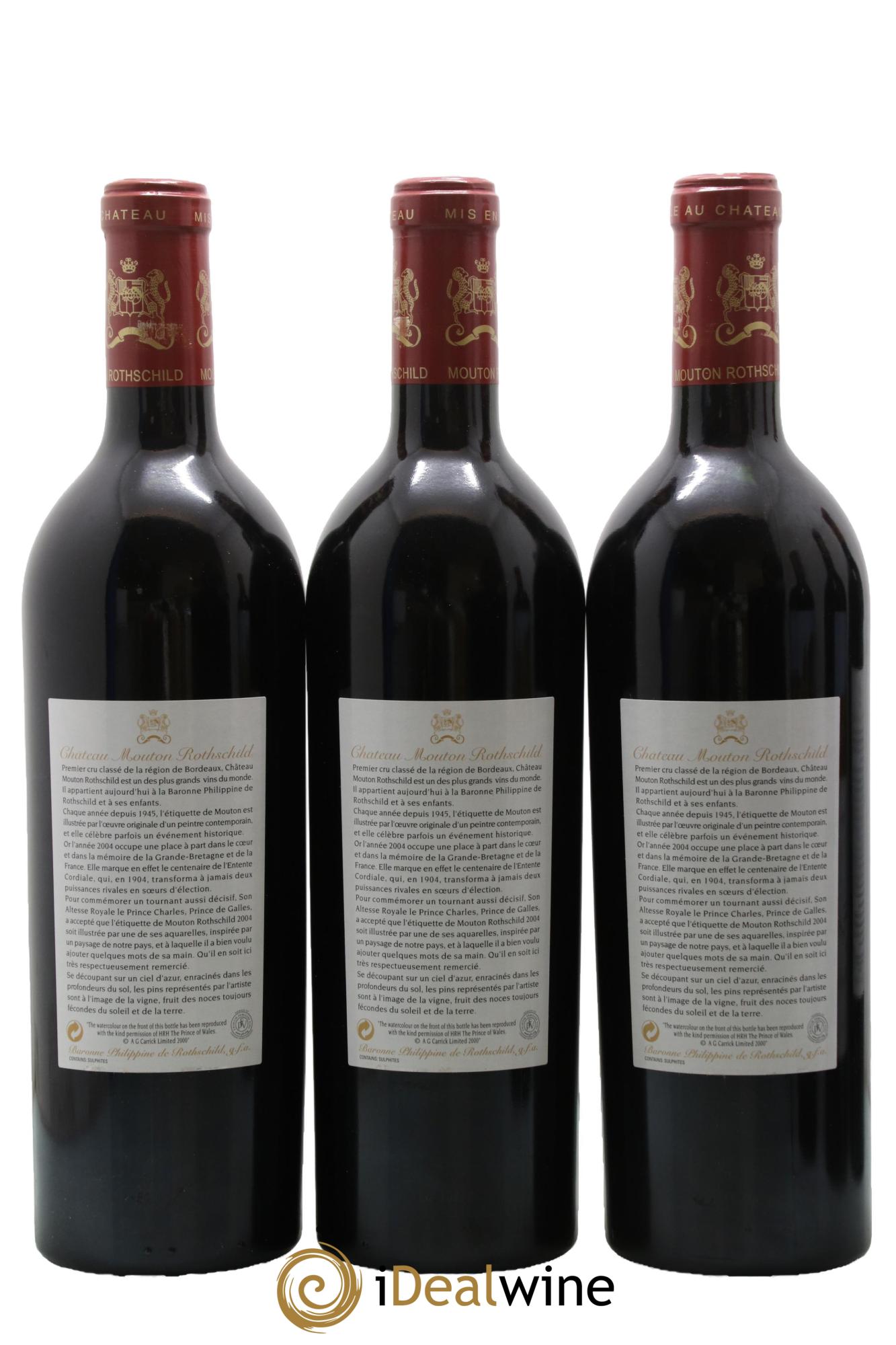 Château Mouton Rothschild 1er Grand Cru Classé 2004 - Lot de 6 bouteilles - 2