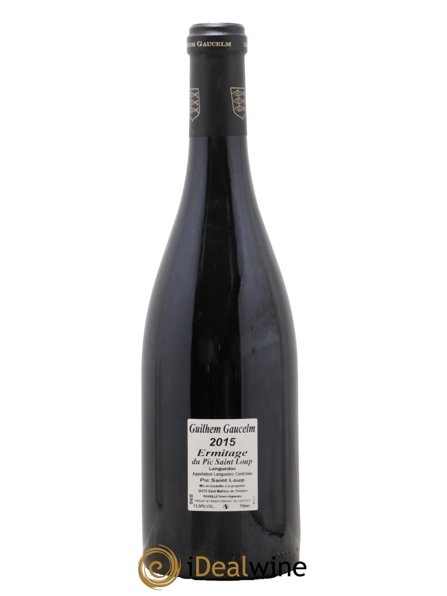 Pic Saint-Loup Héritage du Pic Saint-Loup (anciennement Ermitage) Guilhem Gaucelm Ermitage Du Pic Saint Loup Gaucelm 2015 - Lot de 1 bouteille - 1