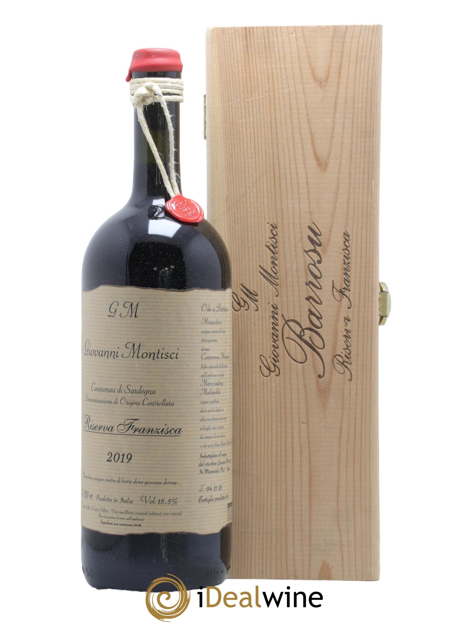 Sardaigne Cannonau di Sardegna Riserva Franzisca Giovanni Montisci 2019 - Lot de 1 magnum - 0