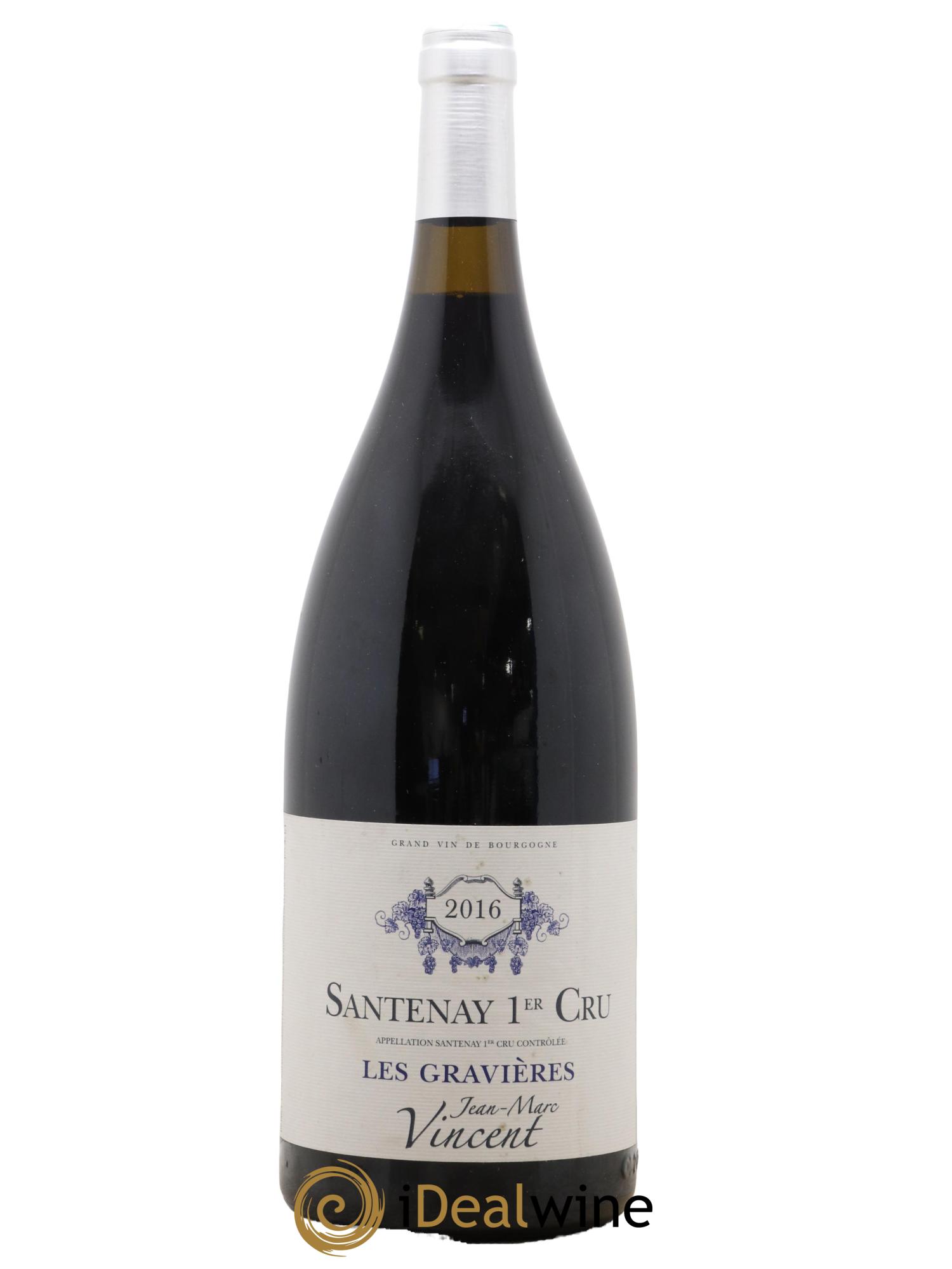Santenay 1er Cru Les Gravières Jean-Marc Vincent (Domaine) 2016 - Lotto di 1 magnum - 0