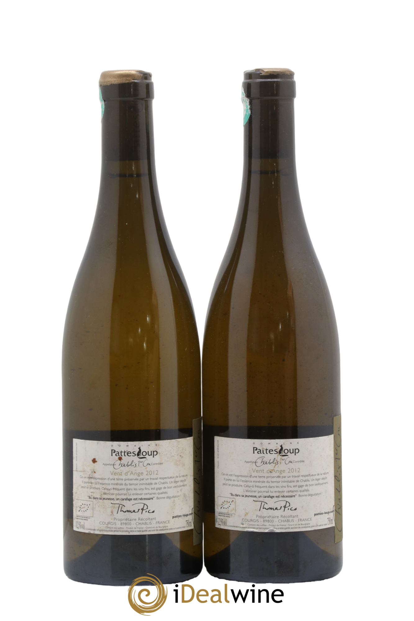 Chablis 1er Cru Beauregard Pattes Loup (Domaine) 2012 - Lotto di 2 bottiglie - 1