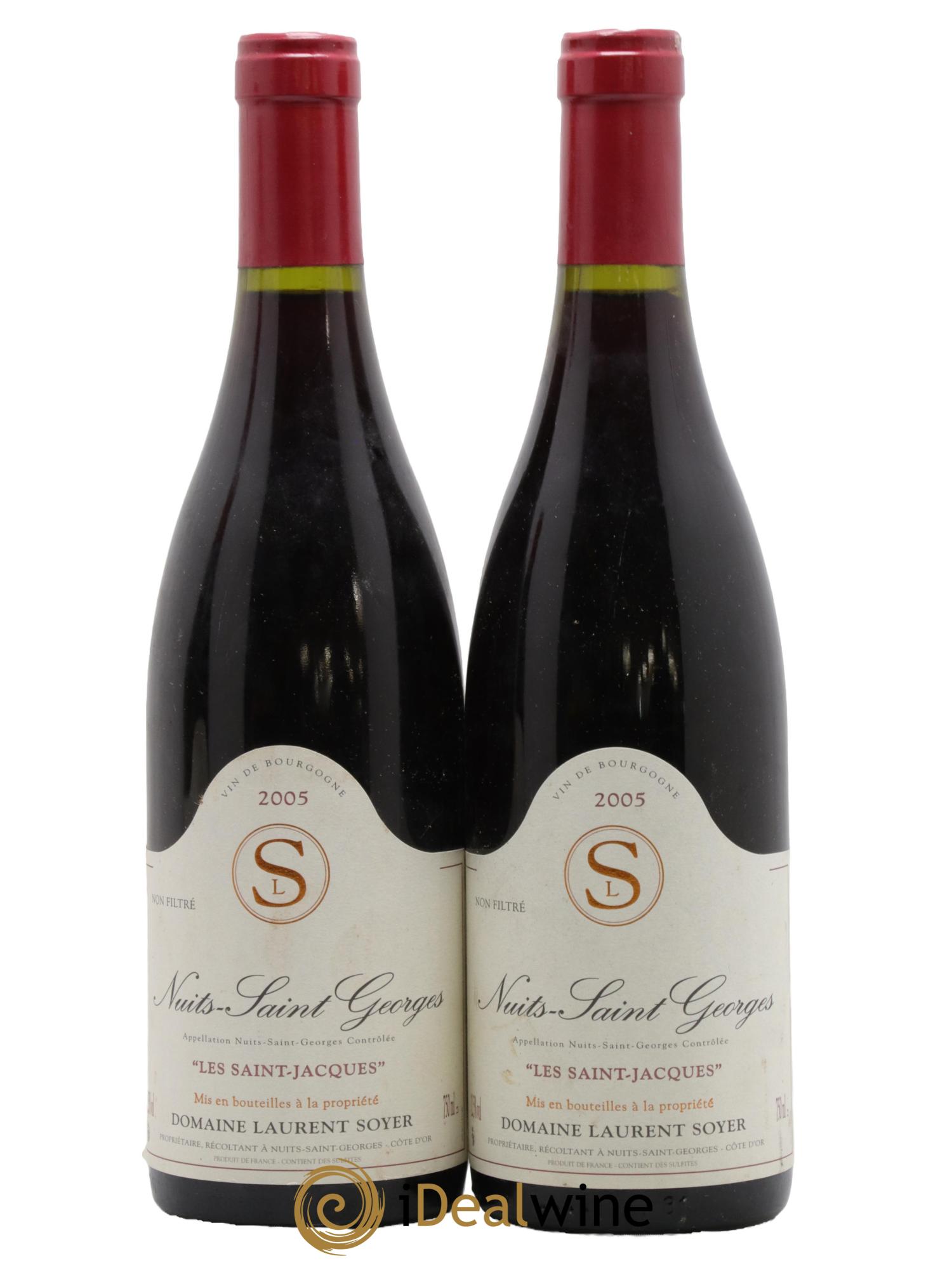 Nuits-Saint-Georges Les St. Jacques Laurent Soyer 2005 - Posten von 2 Flaschen - 0
