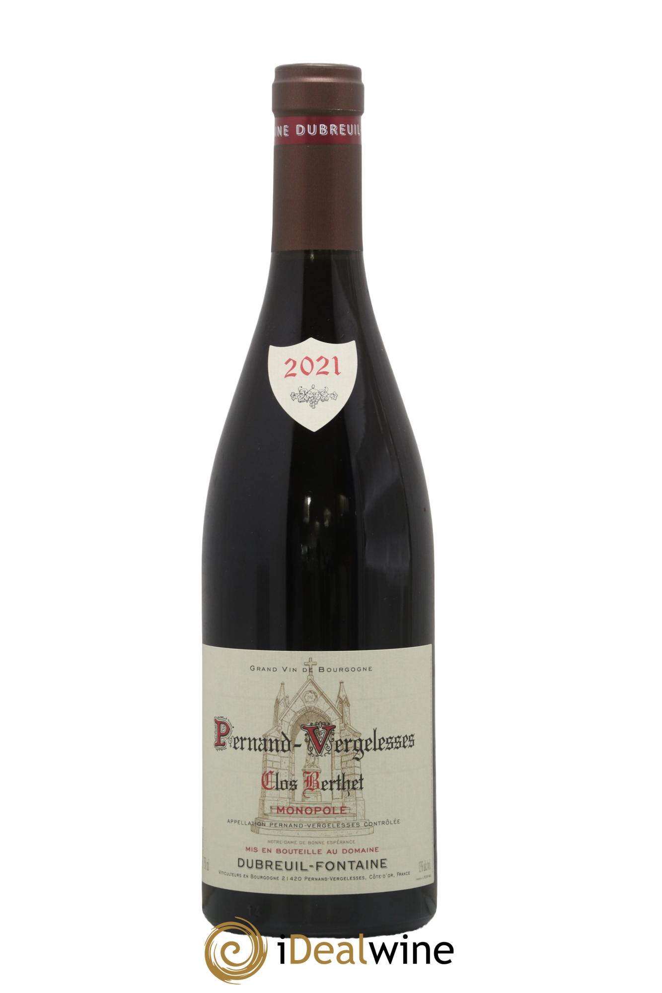 Pernand-Vergelesses Clos Berthet Monopole Domaine Dubreuil Fontaine 2021 - Lotto di 1 bottiglia - 0