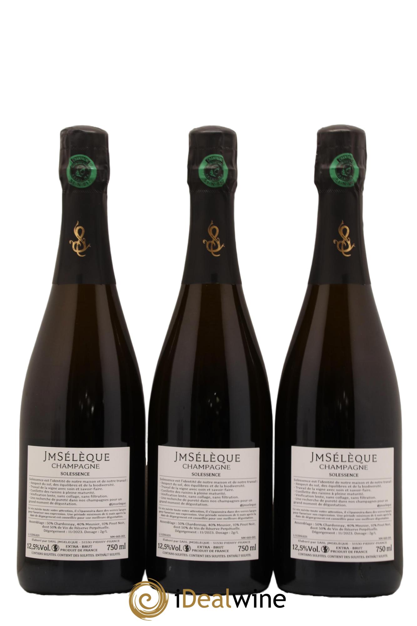 Solessence Extra-Brut Jean-Marc Sélèque - Lot de 3 bouteilles - 1