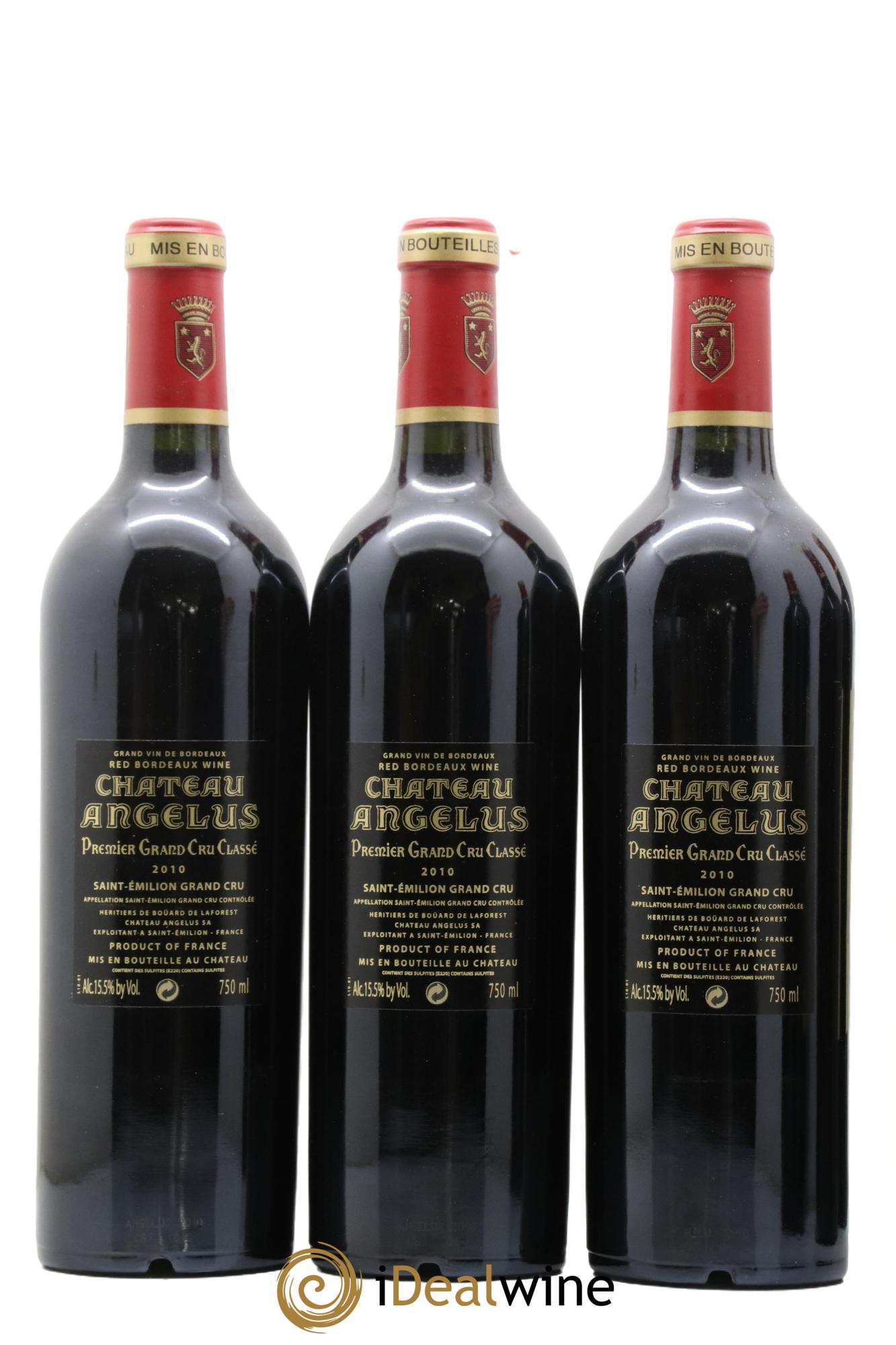 Château Angélus 1er Grand Cru Classé A  2010 - Lot de 6 bouteilles - 4