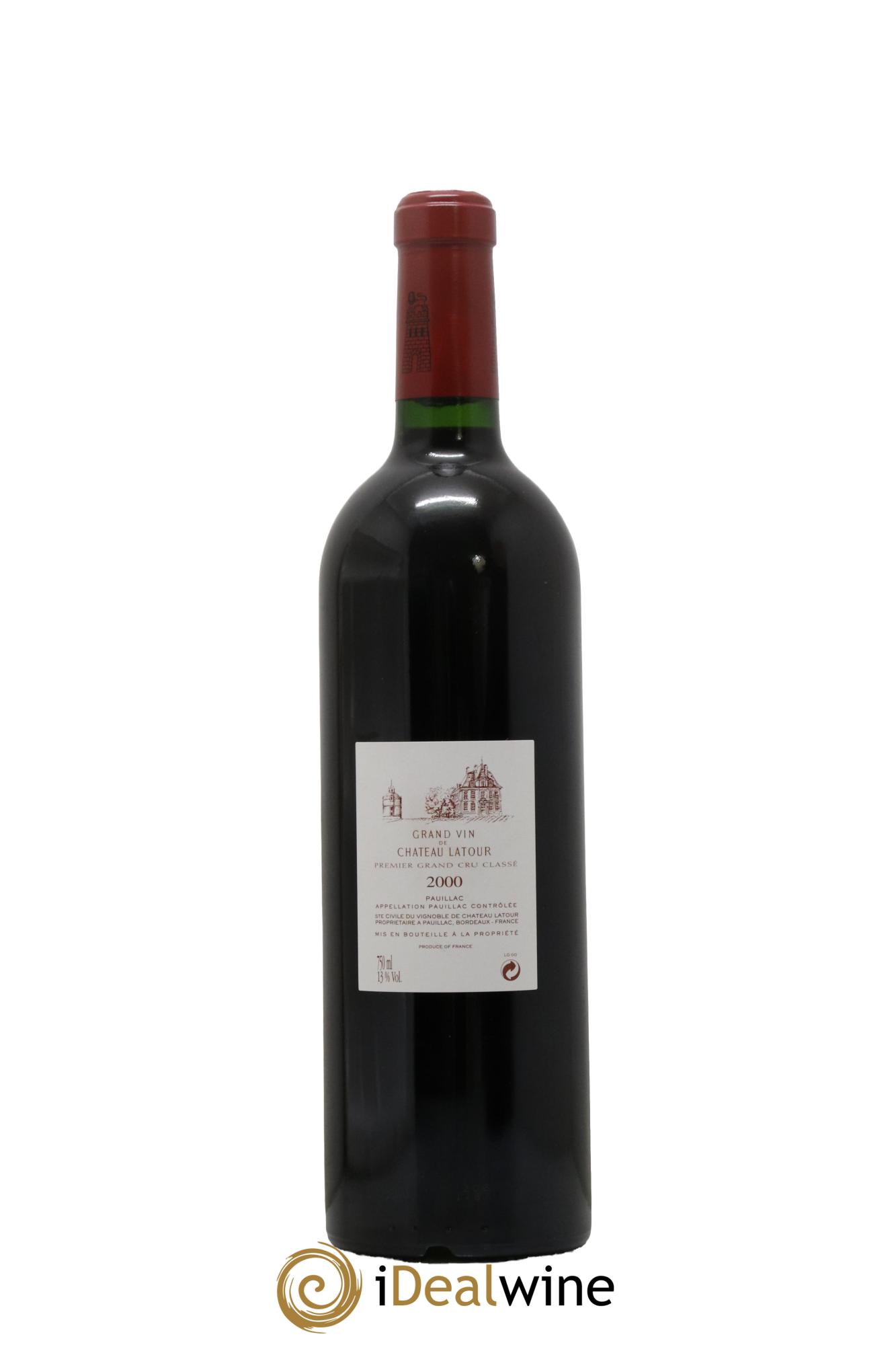 Château Latour 1er Grand Cru Classé 2000 - Lot de 1 bouteille - 1