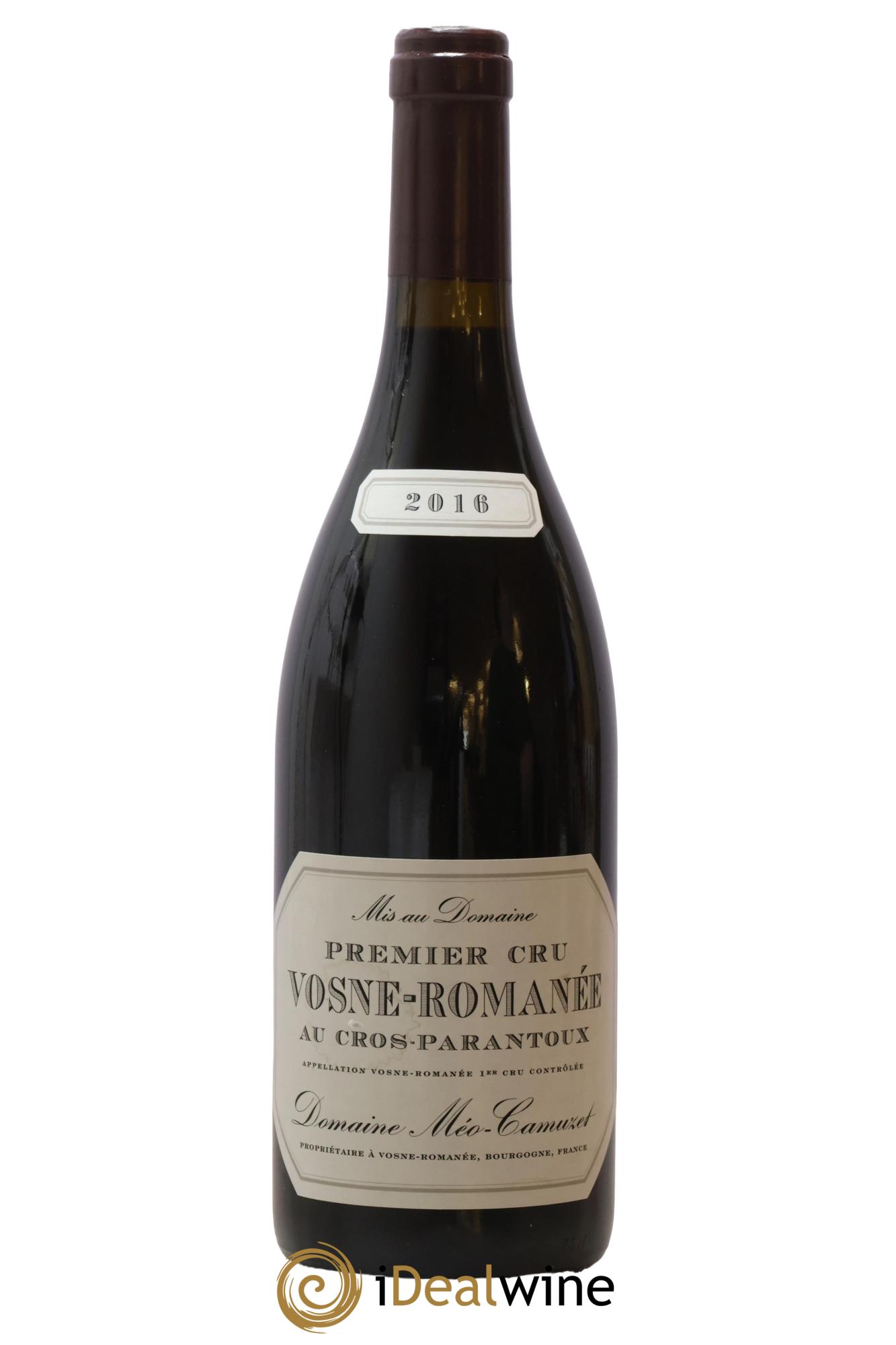 Vosne-Romanée 1er Cru Au Cros Parantoux Méo-Camuzet (Domaine) 2016 - Lot of 1 bottle - 0