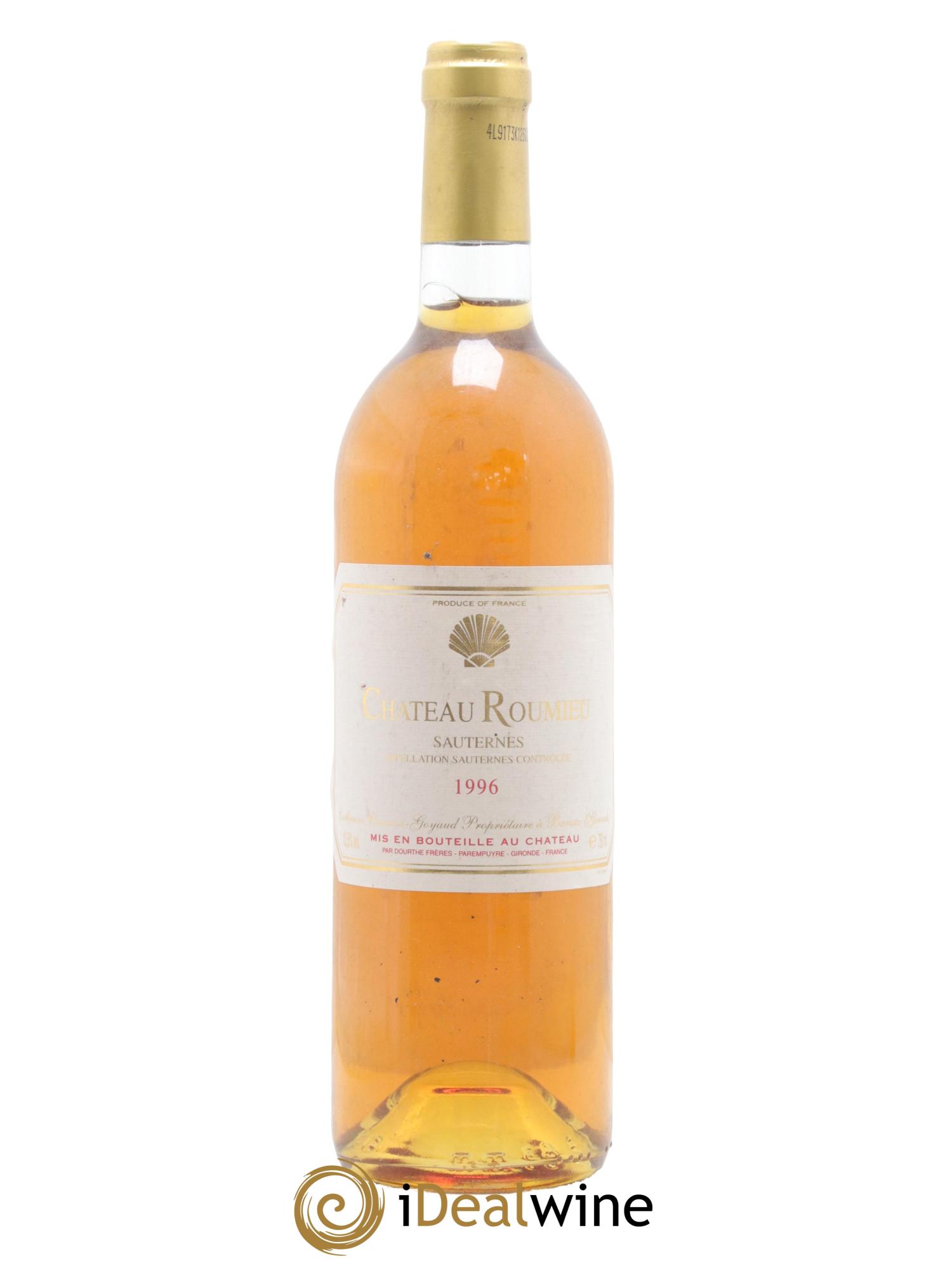 Sauternes Château Roumieu 1996 - Lot of 1 bottle - 0