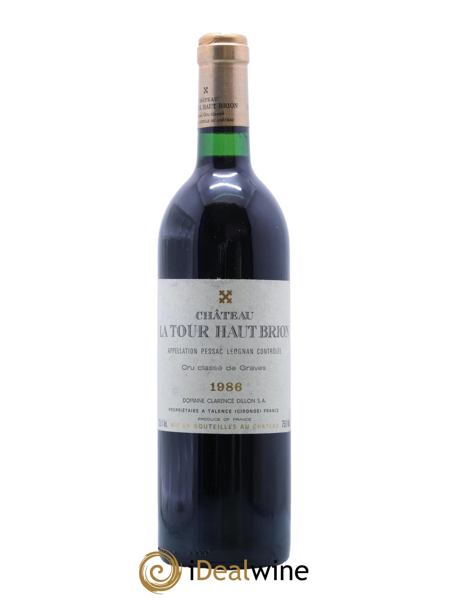 Château la Tour Haut-Brion Cru Classé de Graves 1986 - Lot de 1 bouteille - 0