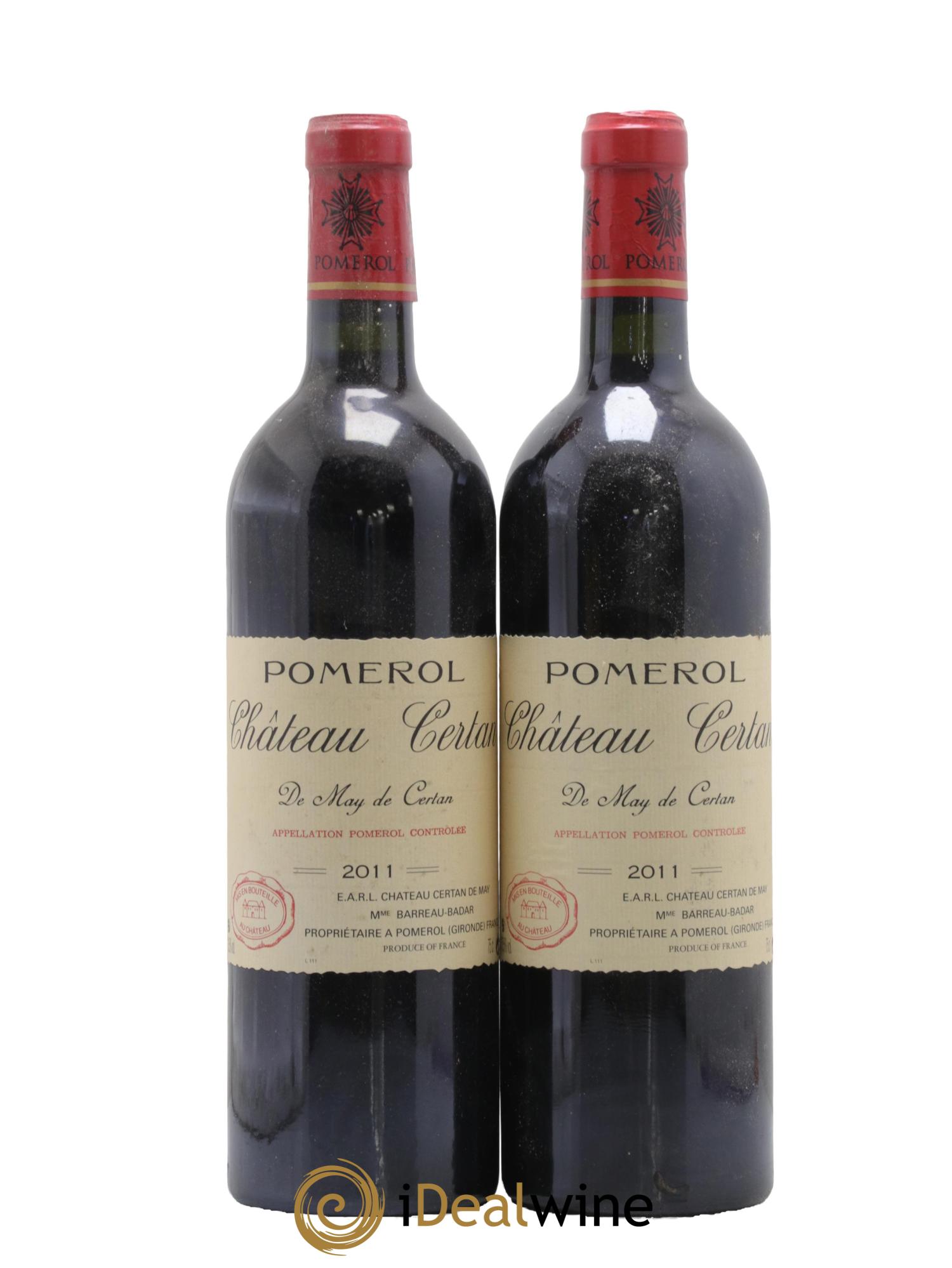 Château Certan de May 2011 - Lotto di 2 bottiglie - 0