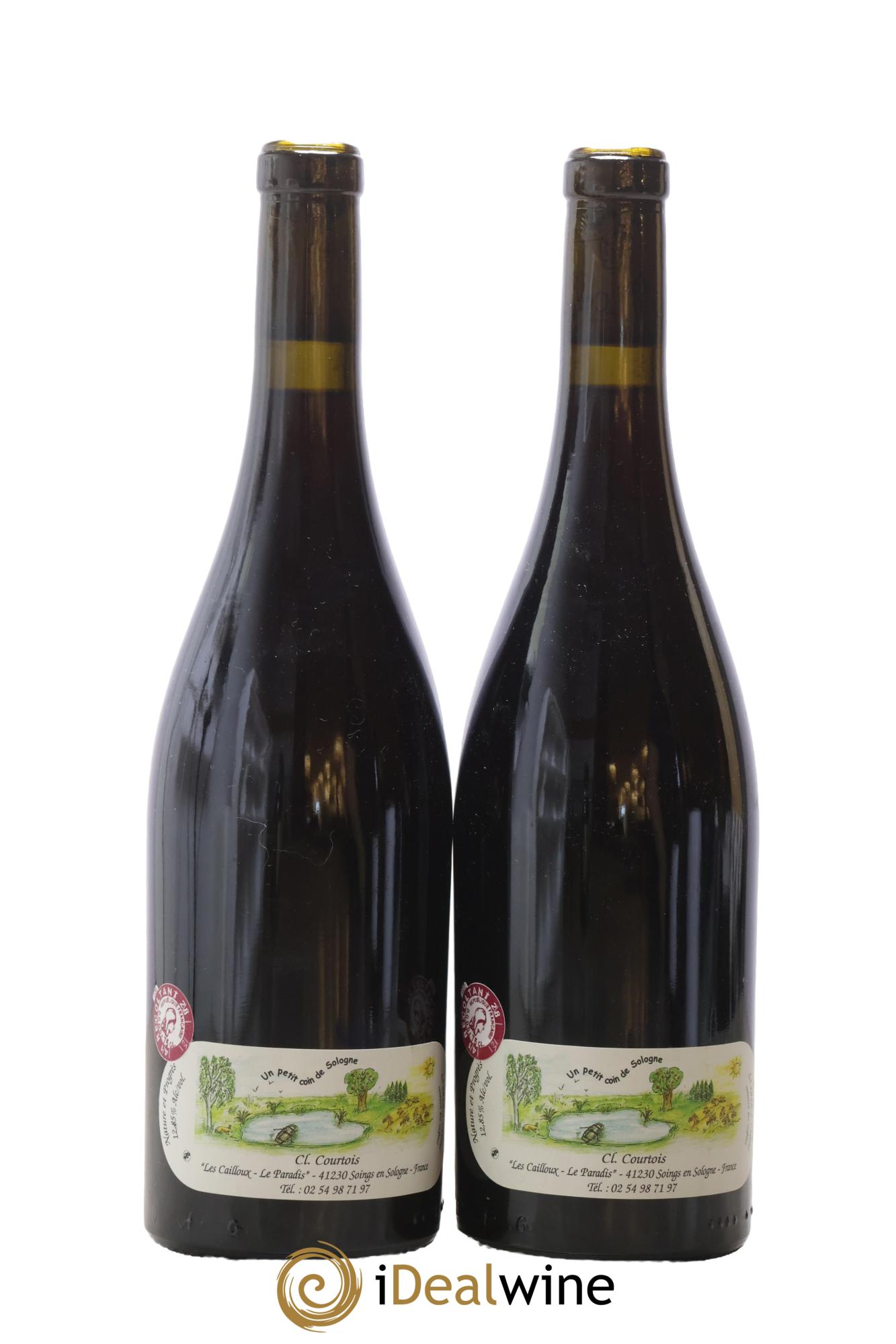 Vin de France Racines Les Cailloux du Paradis - Claude Courtois 2018 - Lot of 2 bottles - 1