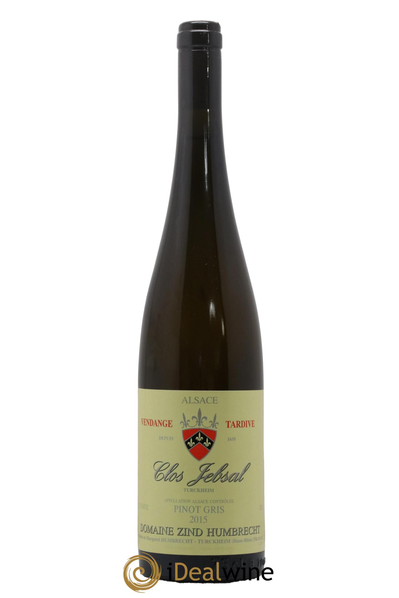 Alsace Pinot Gris Clos Jebsal Vendanges Tardives Zind-Humbrecht (Domaine) 2015 - Lotto di 1 bottiglia - 0