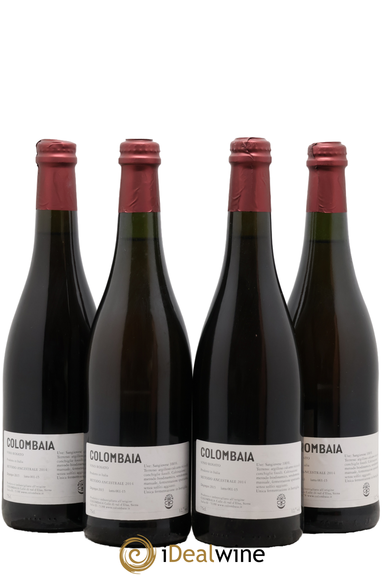 Italie Toscana IGT Ancestrale Rosato Colombaia 2014 - Lot of 4 bottles - 1