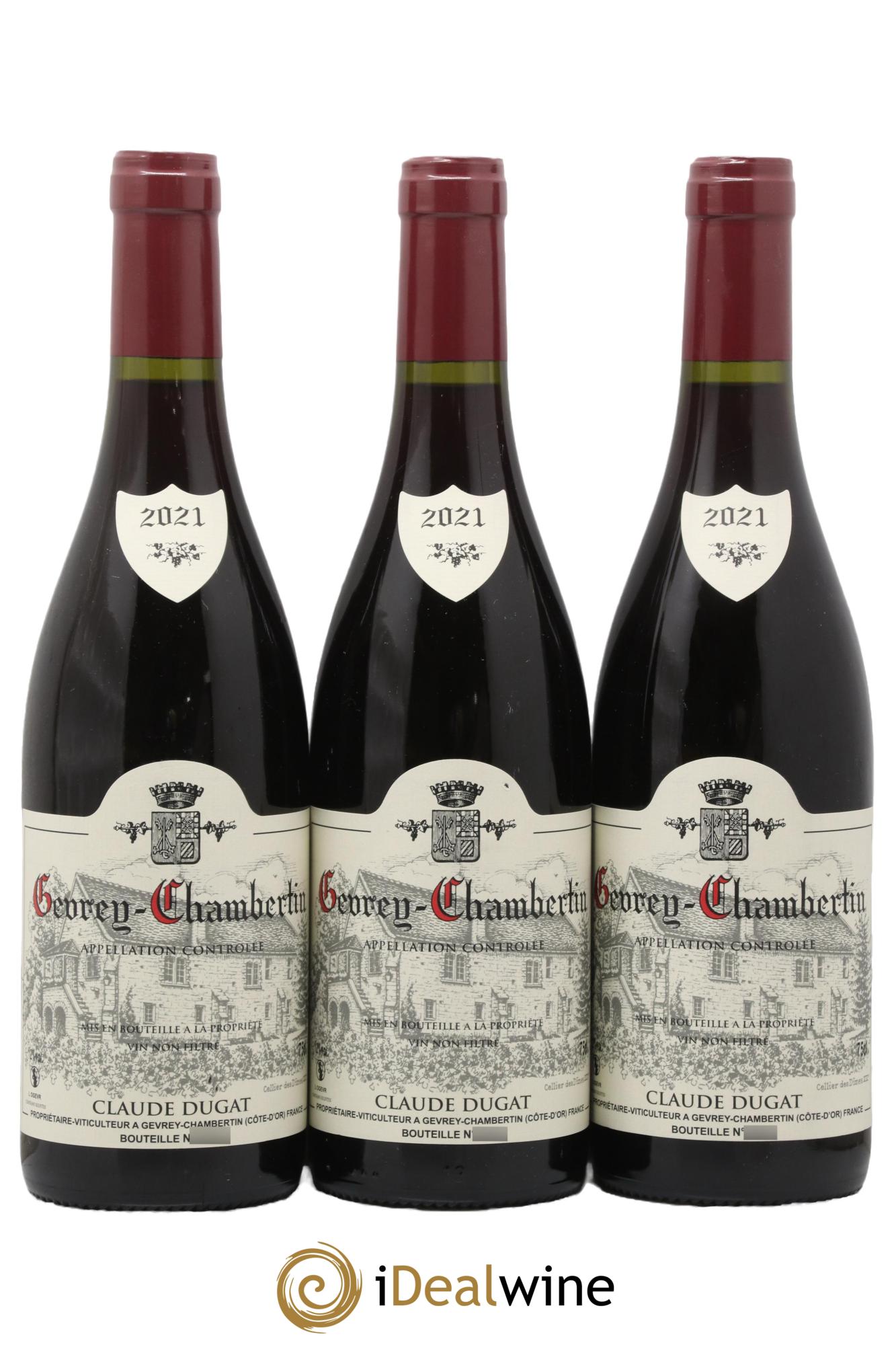 Gevrey-Chambertin Claude Dugat 2021 - Lot of 3 bottles - 0