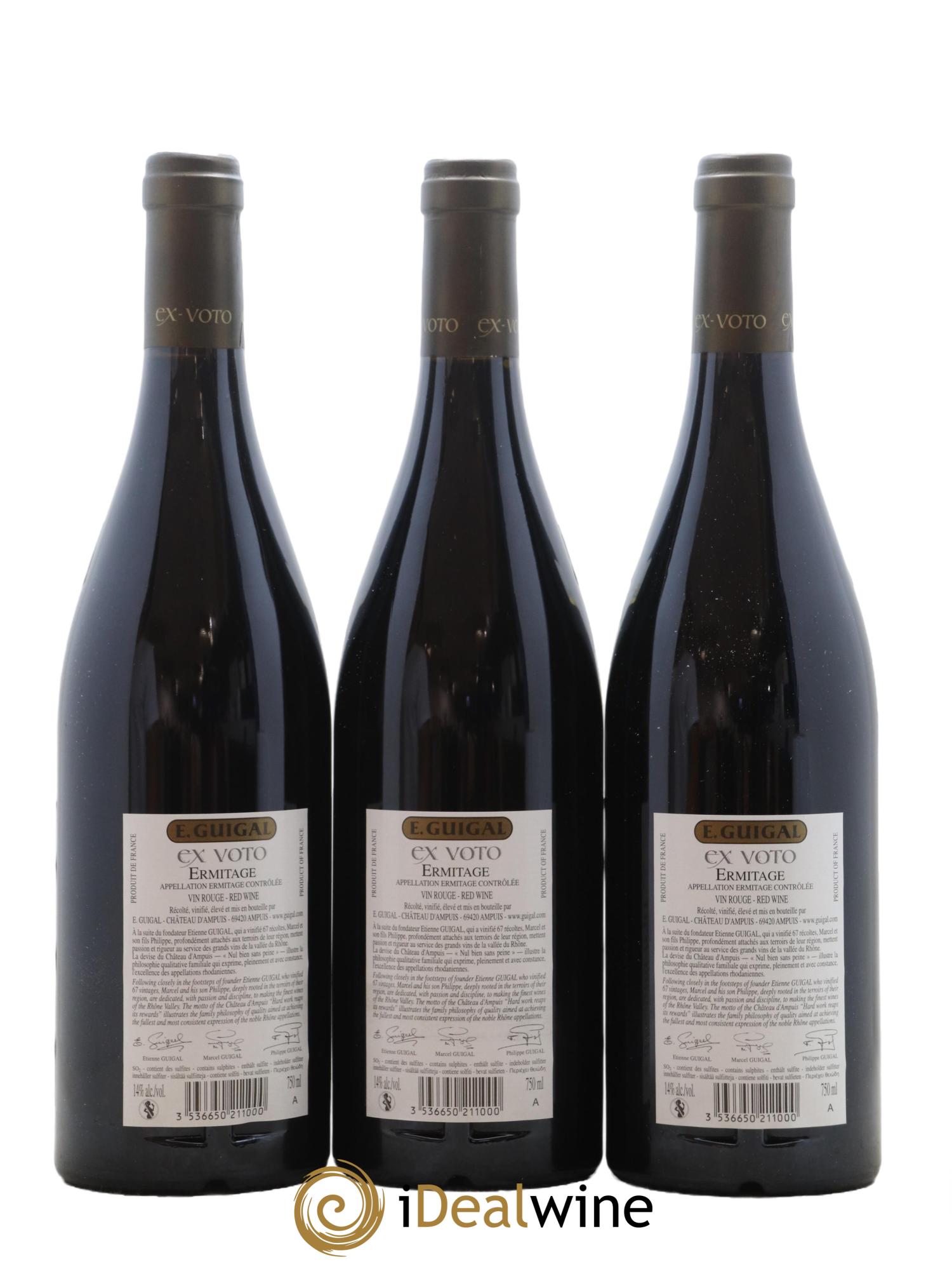 Ermitage Ex Voto Guigal 2015 - Posten von 12 Flaschen - 4