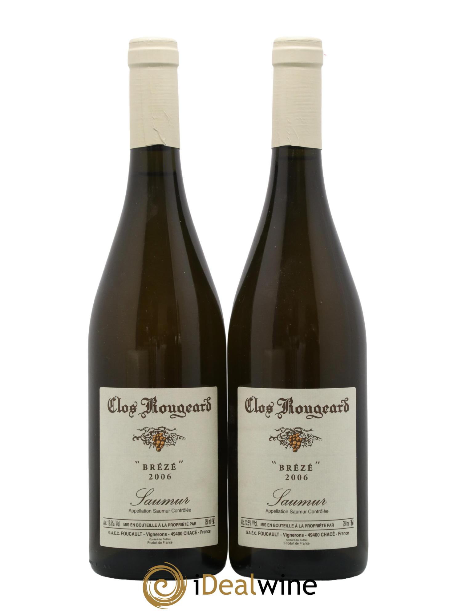 Saumur Brézé Clos Rougeard 2006 - Lot de 2 bouteilles - 0