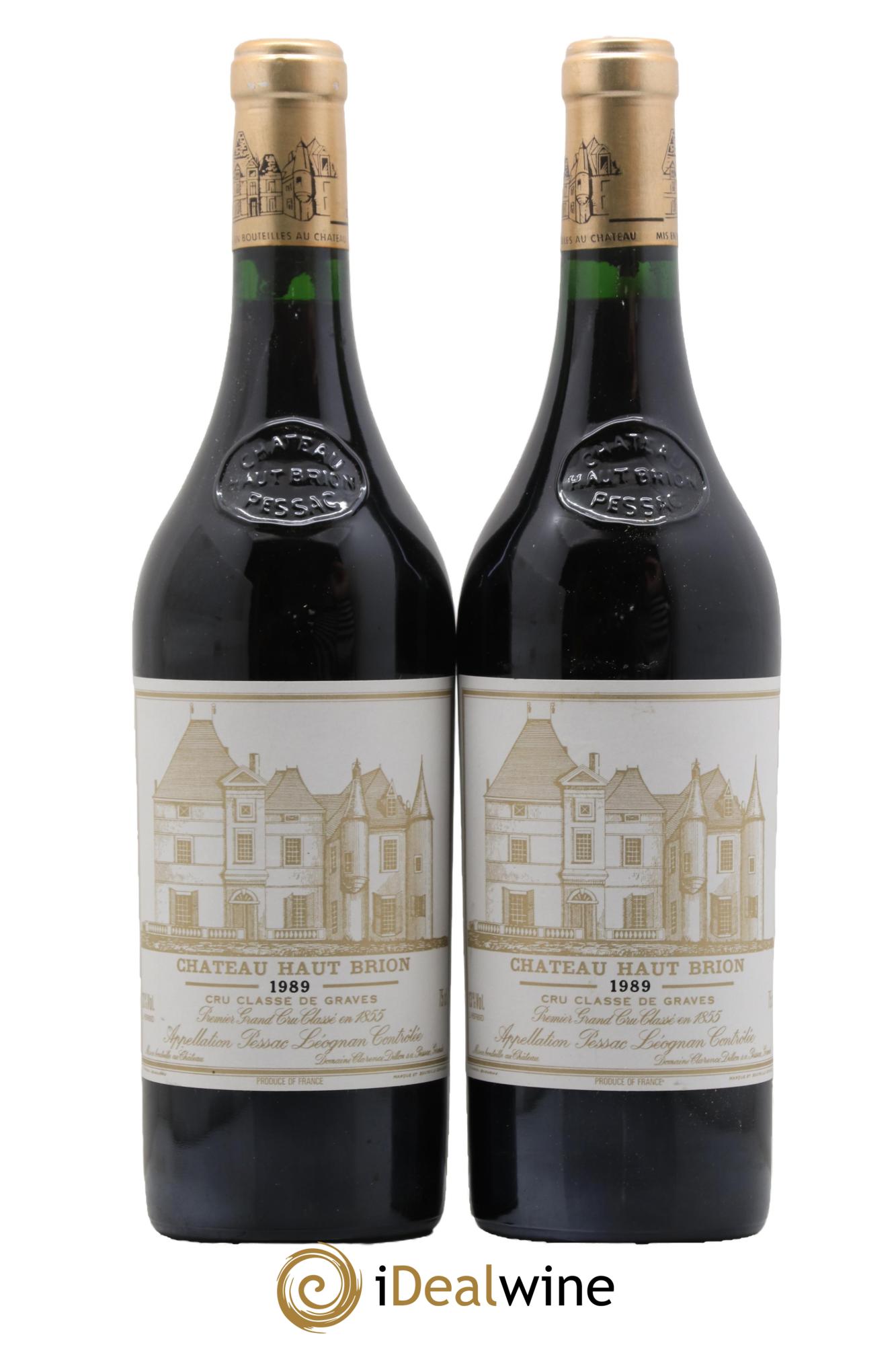 Château Haut Brion 1er Grand Cru Classé 1989 - Lot de 2 bouteilles - 0